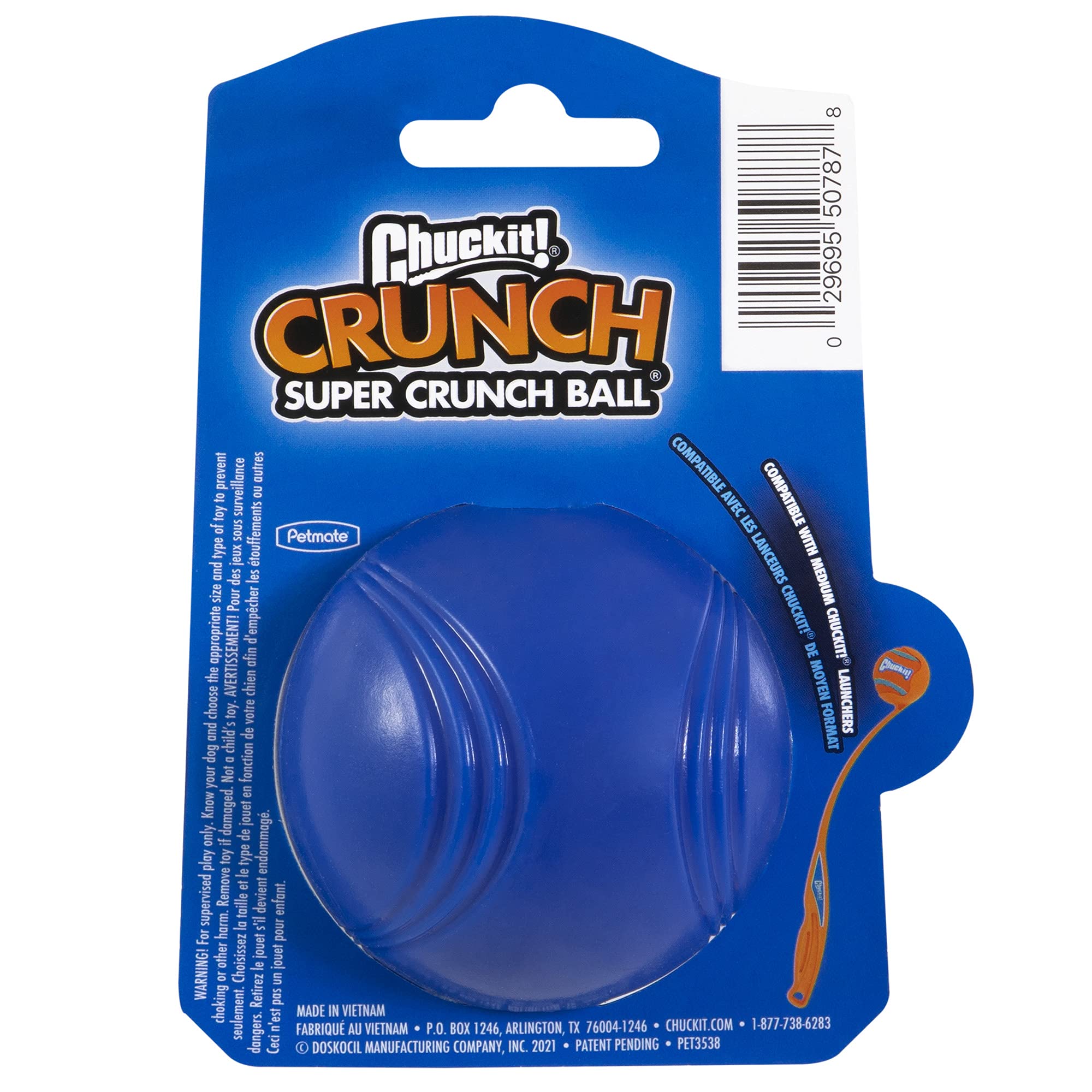 Chuckit! Crunch Ball Dog Toy, Medium for All Breed Sizes