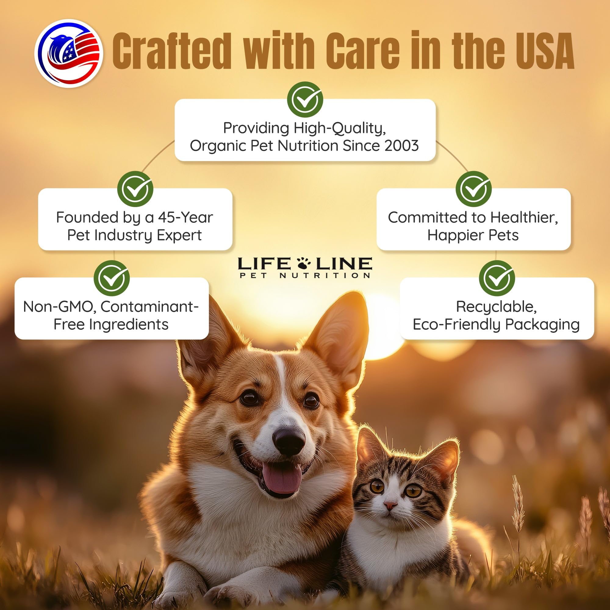 Life Line Pet Nutrition Omega Fish & Hemp Seed Oil - Omega 3 Supplement for Improved Skin, Coat and Joint Health, 26 Fl Oz