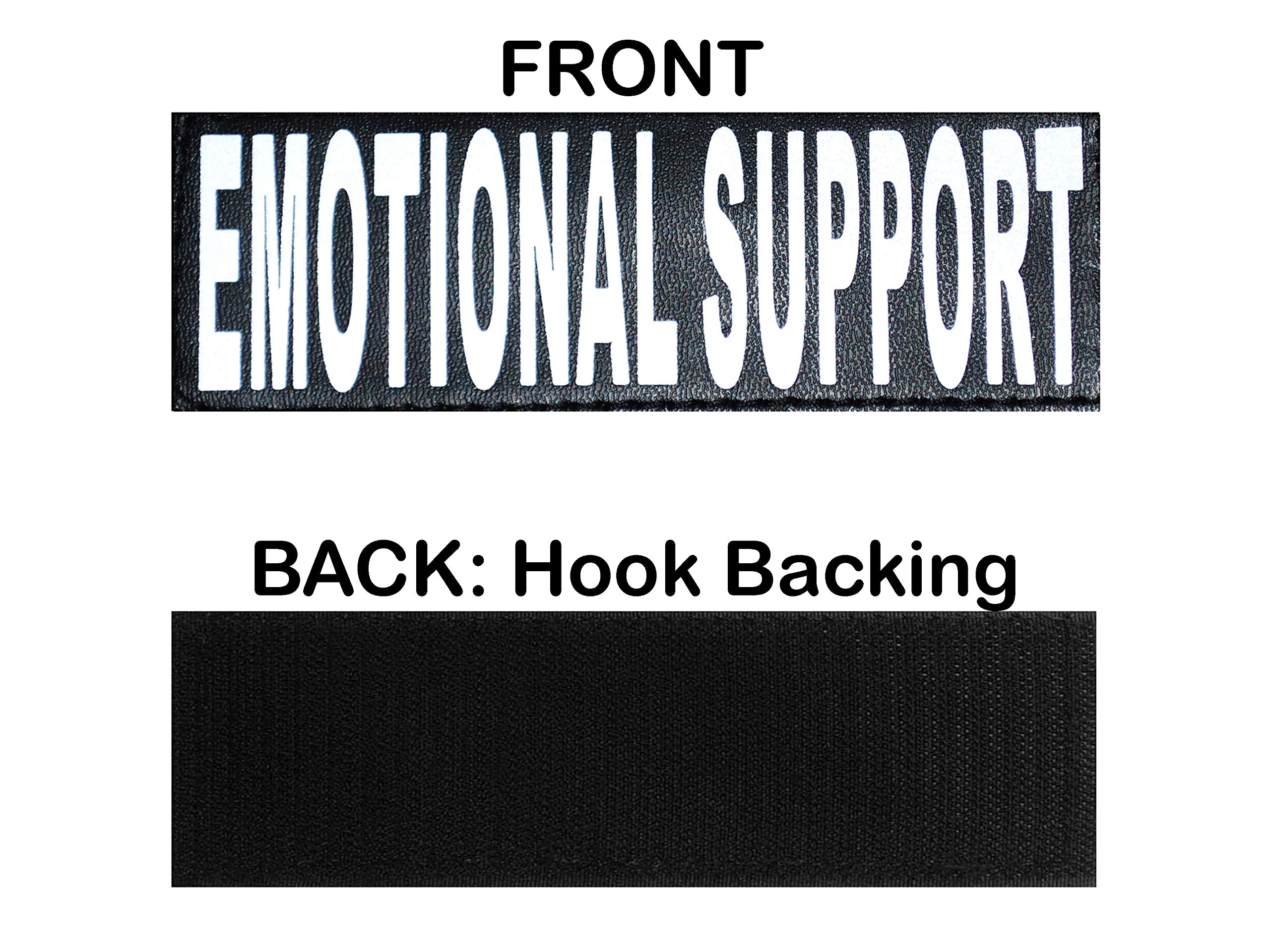 Emotional Support Service Dog Mesh Vest Harness Cool Comfort. Purchase Comes With 2 Reflective Emotional Support Pathces. Please Measure Your Dog Before Ordering (Girth 15-20', Blue)