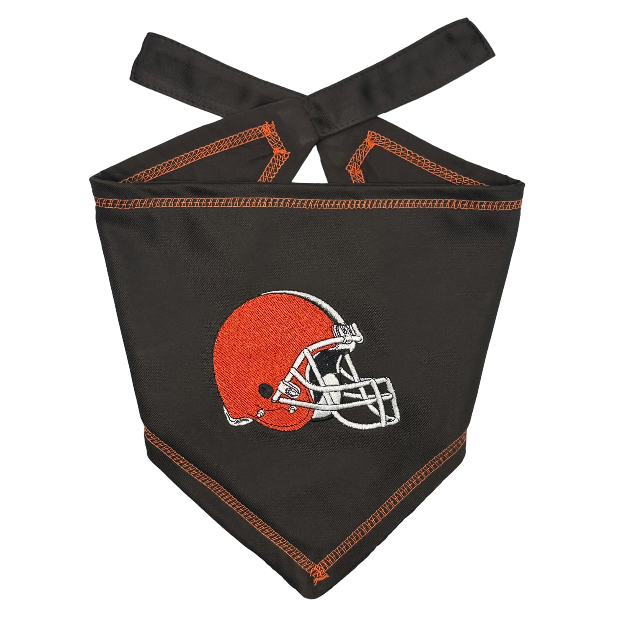 Pets First Nfl Cleveland Browns Tie Bandana, Size Large/X-Large. Dog Bandana Scarf Bib For Pet Cat Dog. The Ultimate Game-Day, P