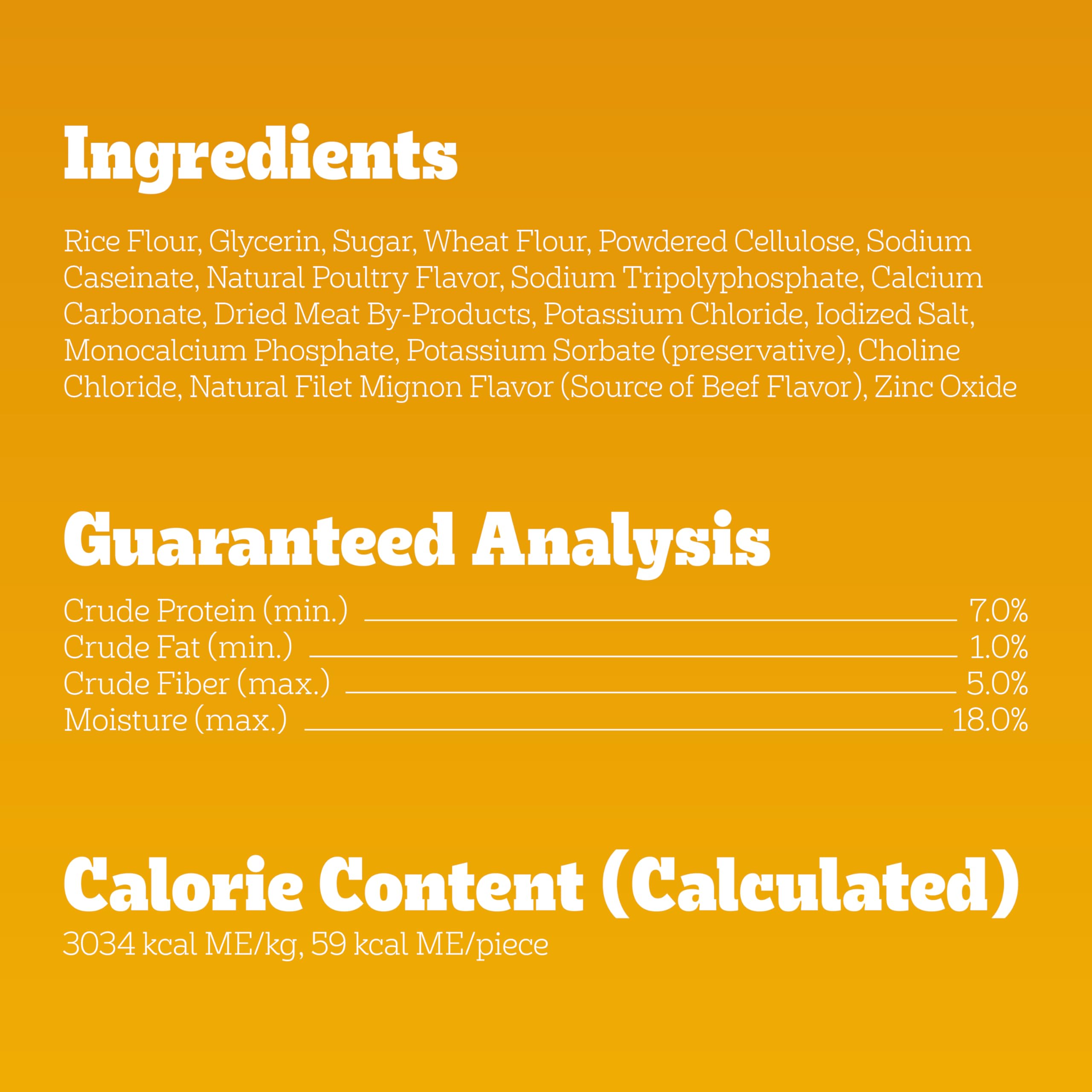 PEDIGREE MINI JUMBONE Small Dog Treats Real Beef Flavor, 21 oz. Pack (35 Treats)