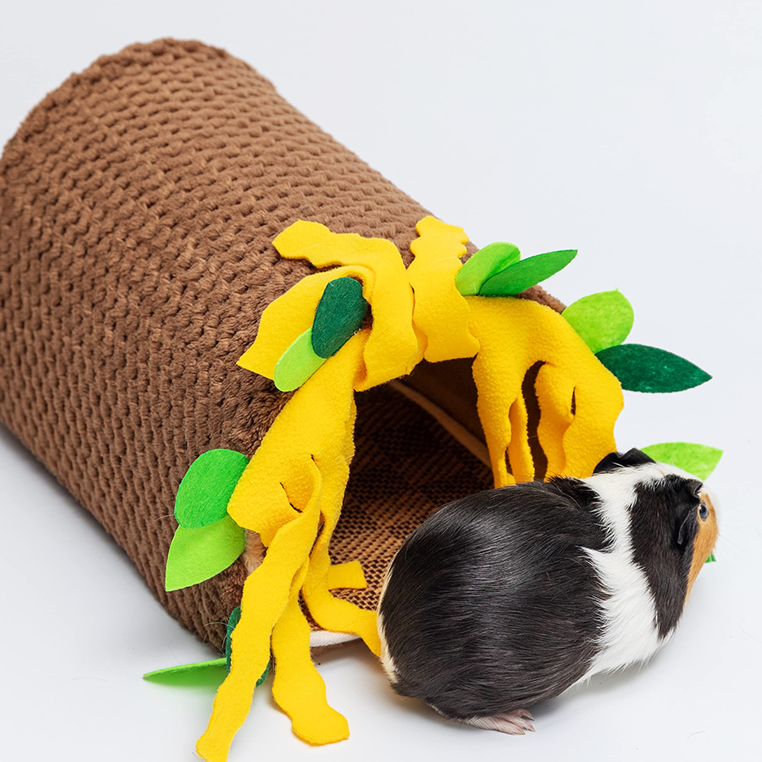 Guinea Pig Hideout - Fleece Tunnel House Cage Accessories For Rat Hamster Hedgehog Chinchilla Small Animal - Playing Sleeping Hu