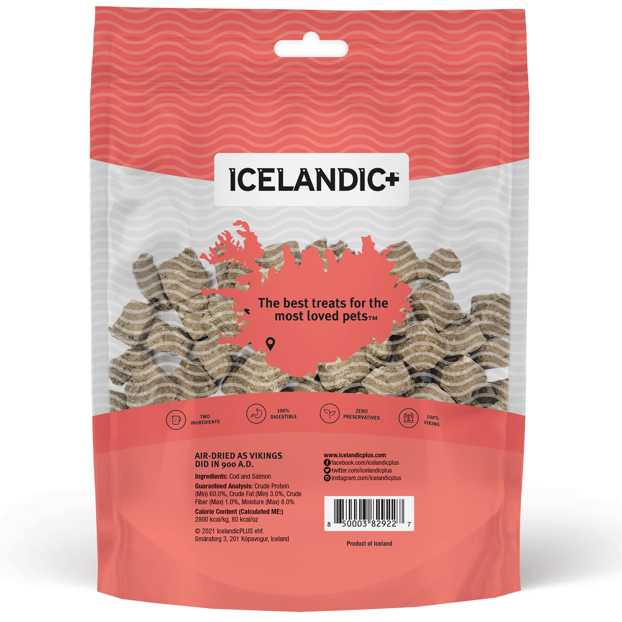Icelandic Dog Combo Bites Cod Salmon 6Ct