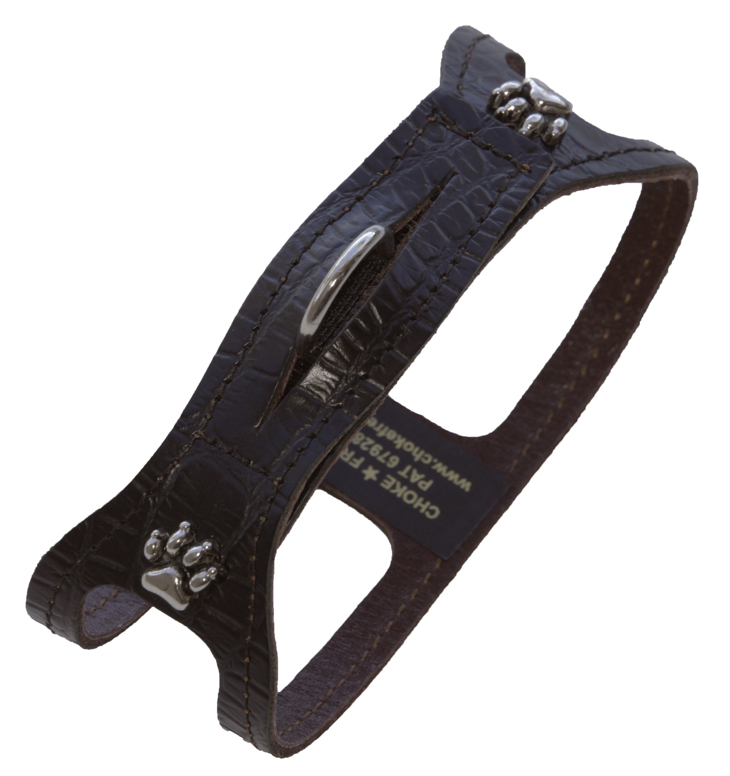 Chokefree Pet Shoulder Collar, 10', Croco Black