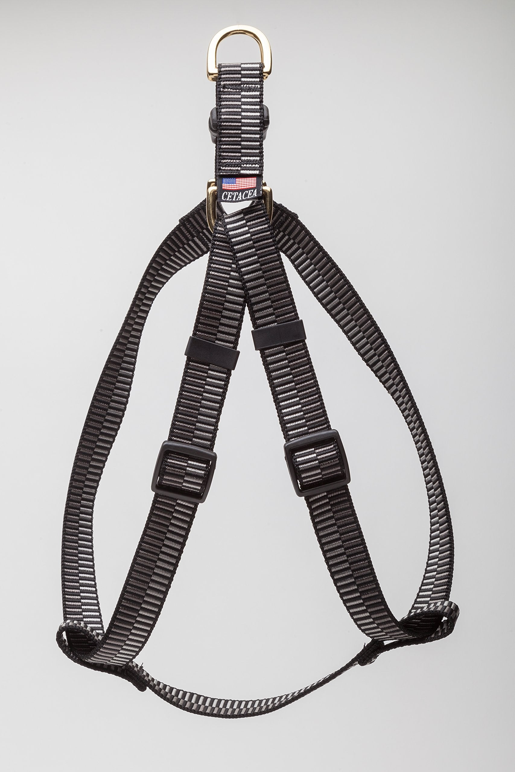 Cetacea Step-In Pet/Dog Harness - Webbing Width 1' Distance Around Torso 27' - 42' - X-Large - Step 3 Silver Pattern