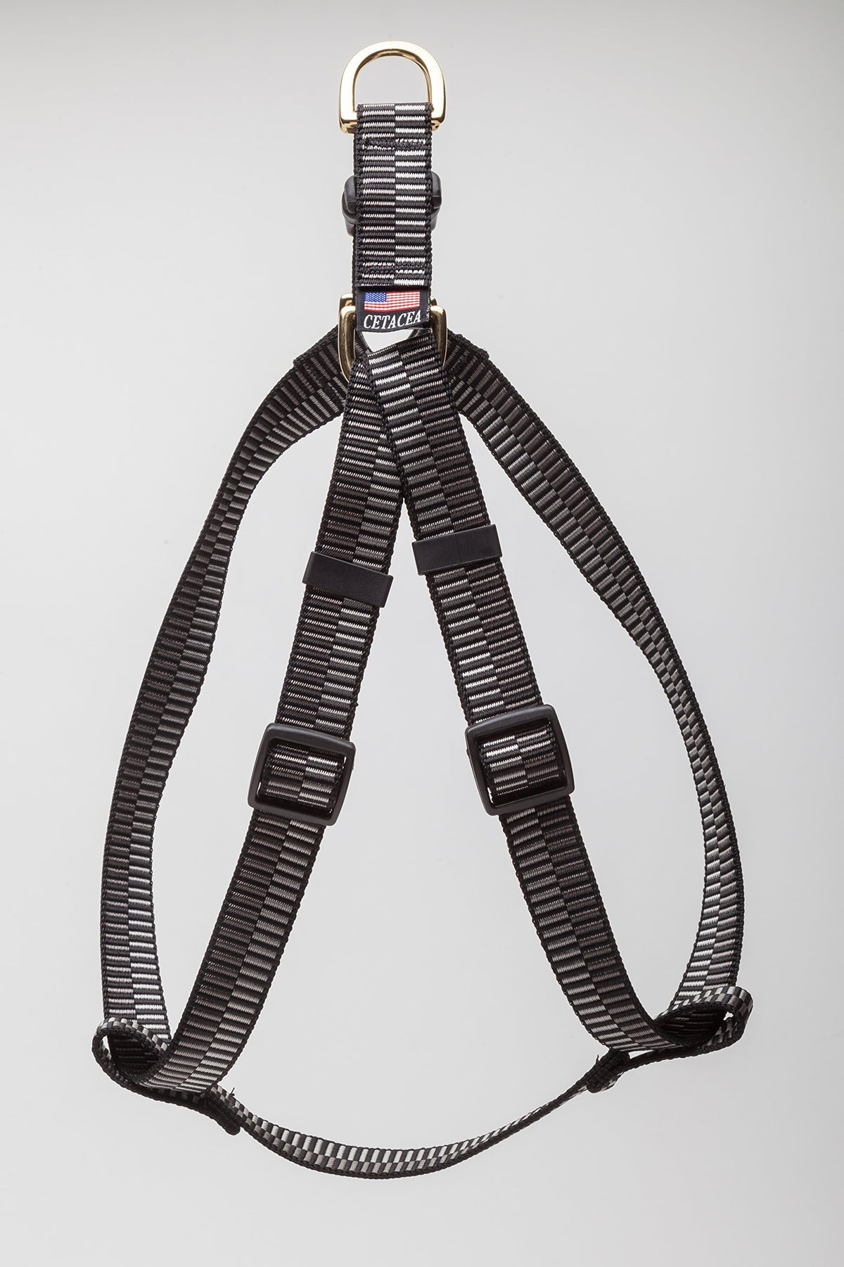 Cetacea Step-In Pet/Dog Harness - Webbing Width 1' Distance Around Torso 27' - 42' - X-Large - Step 3 Silver Pattern