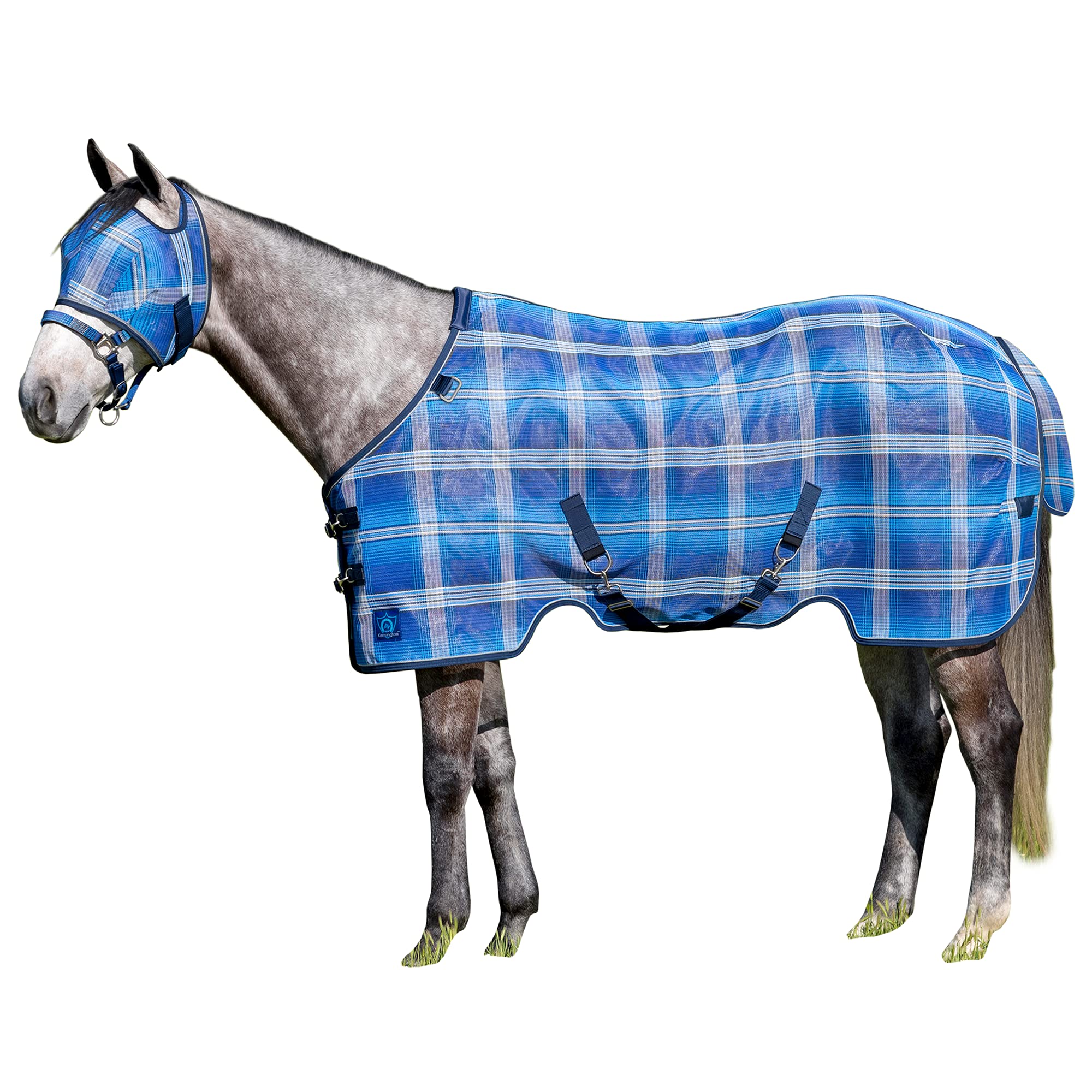 Kensington Breathable And Uv Protective Sheet Surefit All Season Protection For Horse - 84'', Kentucky Blue