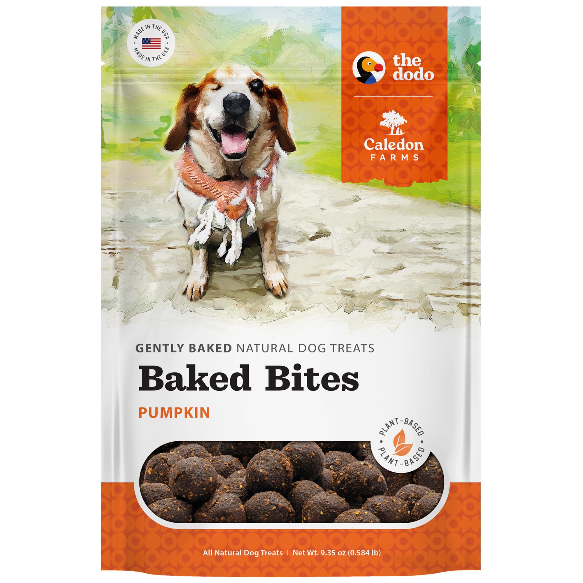 Caledon Farms The Dodo Baked Bites - Pumpkin 9.35oz, Dog Treats, Soft & Chewy