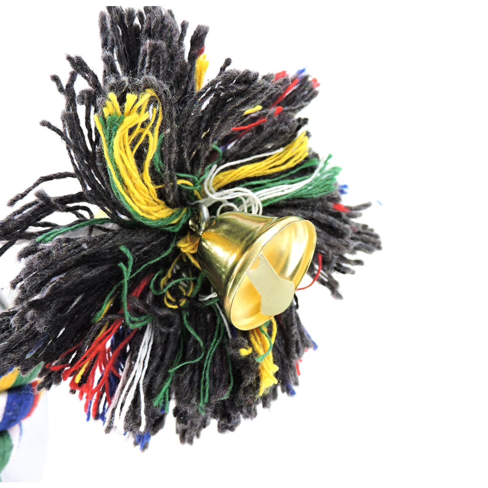 Wishlotus Bird Perches, Parrot Colorful Climbing Rope Swing Toys Parrot Stand With Bell And Hanging Clip For Parrots, Budgies, Macaws, Parakeets, And Other Small Birds. (100Cm)