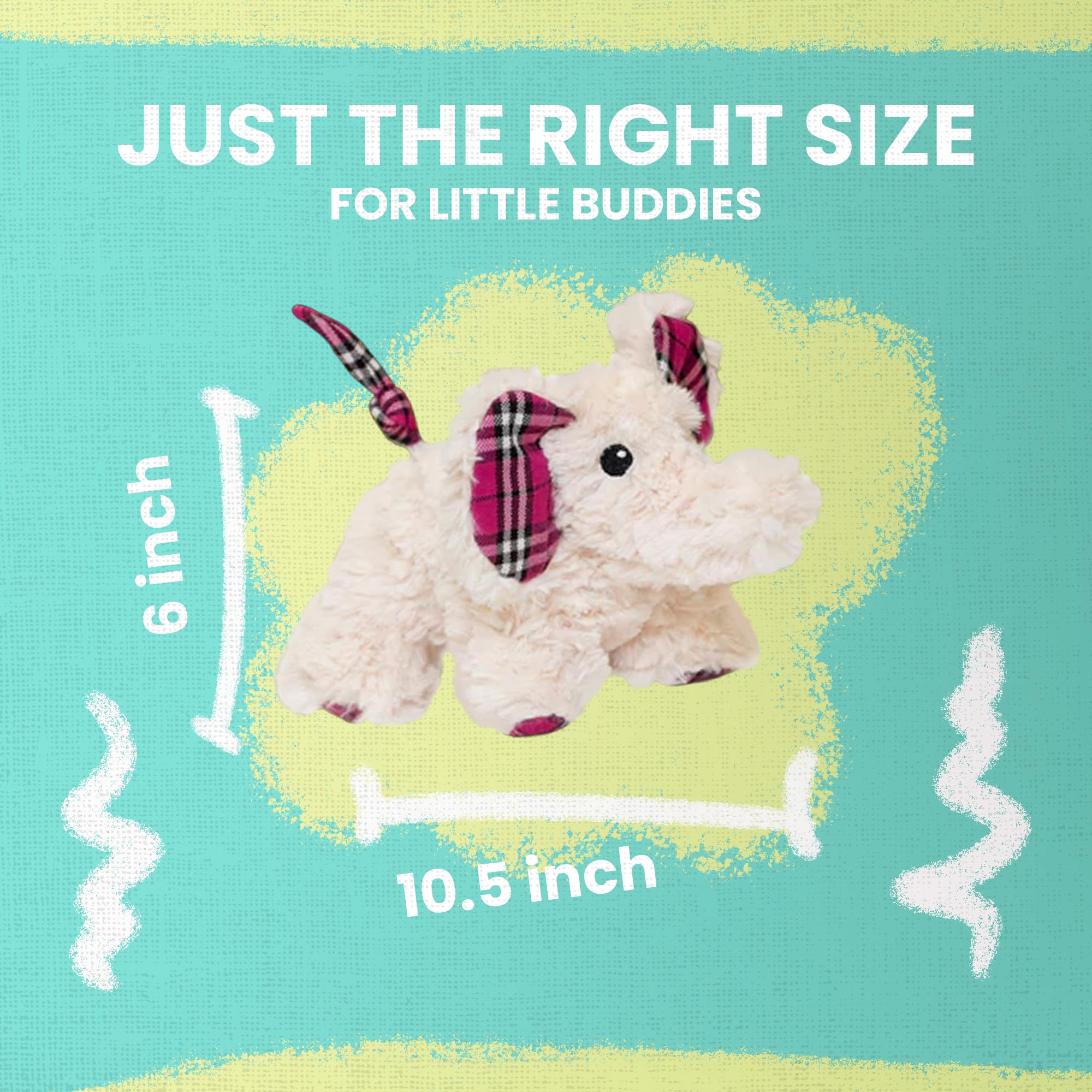 Snugarooz Ella The Elephant Dog Toy With Repair Patch – Plush & Durable Chew Toy For Dog - Made From Recycled Materials - Squeaky And Crinkly Material