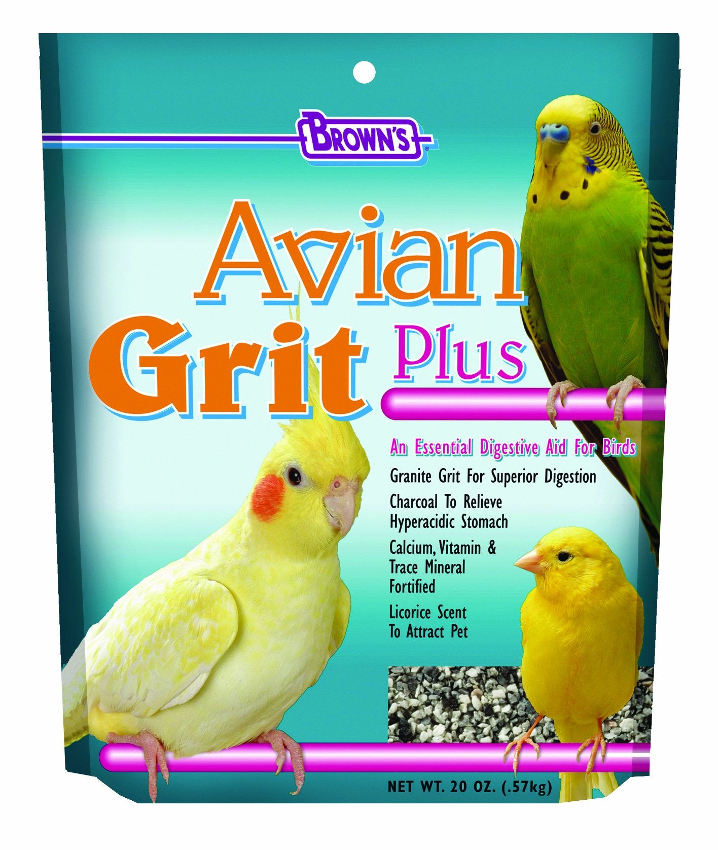F.M. Browns Sons, Inc. Avian Grit Premium Bird Gravel 20 Oz