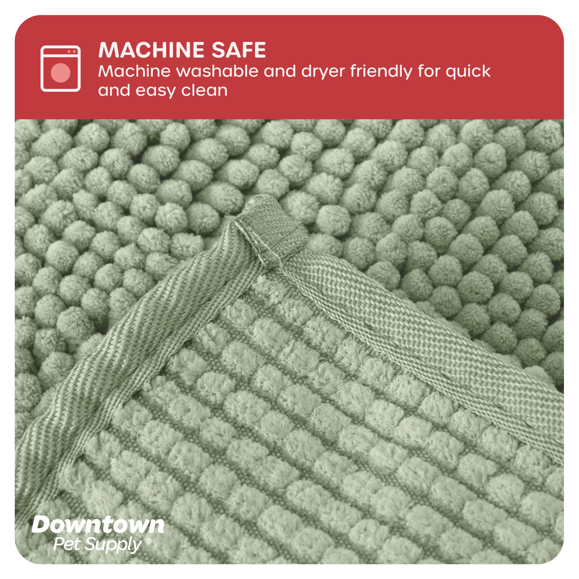 My Doggy Place - Microfiber Door Mat - Soft And Plush Pet Mat For Every Room Of The House - Dirt And Water Absorbent Mat - Washer & Dryer Safe Non-Slip Mat - Sage Green - L - 36 X 26 In