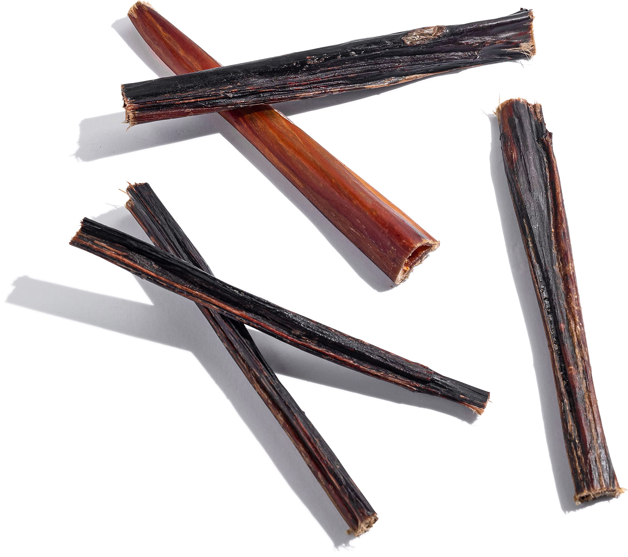 Jack&Pup 6 Inch Skinny Bully Sticks for Small Dogs (30 Pack) Thin, Odor Free Bully Sticks Sheaths | Single Ingredient Beef Pizzl