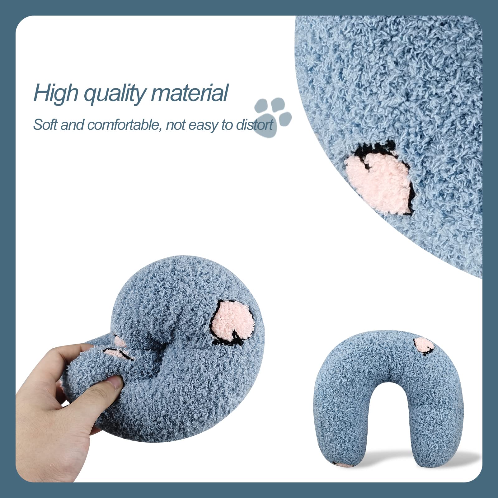 Andiker Pillows For Cats, U Shape Soft Fluffy Cat Pillow For Cat To Lay On Cats Bed Pillow Ultra Soft Pet Pillow For Cat Fluffy