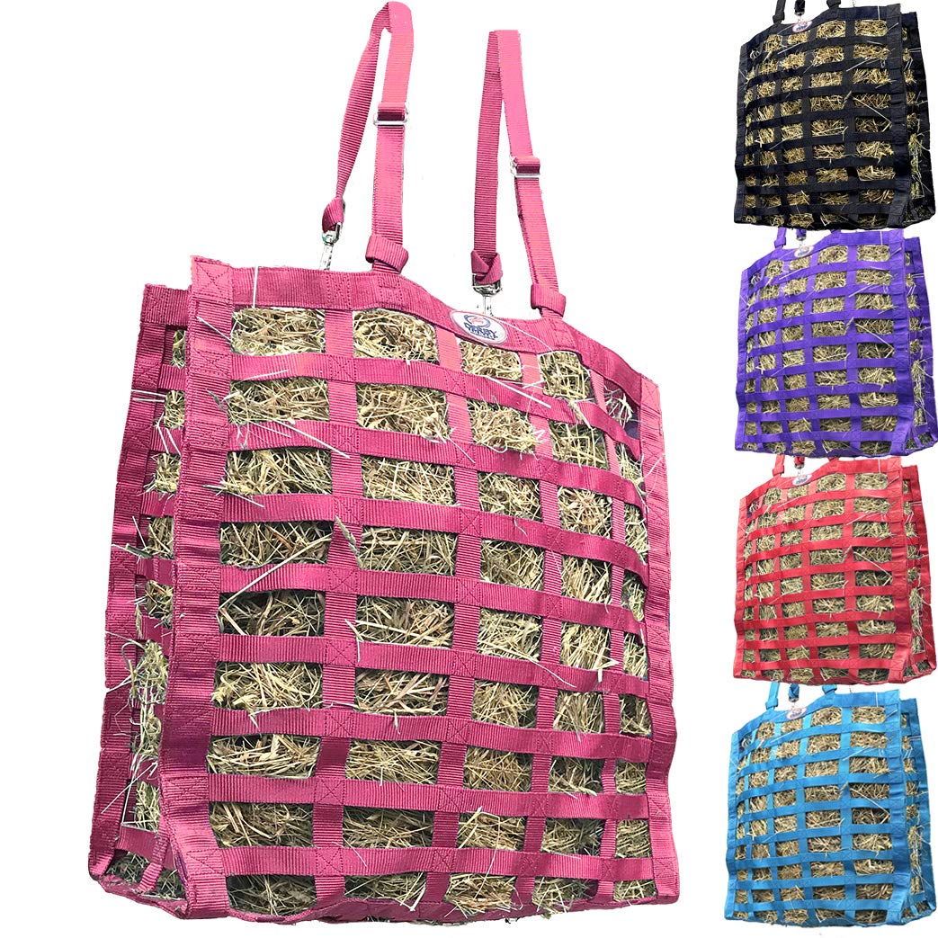 Derby Originals Supreme Patented Four Sided Slow Feed Horse Hay Bag With 1 Year Warranty