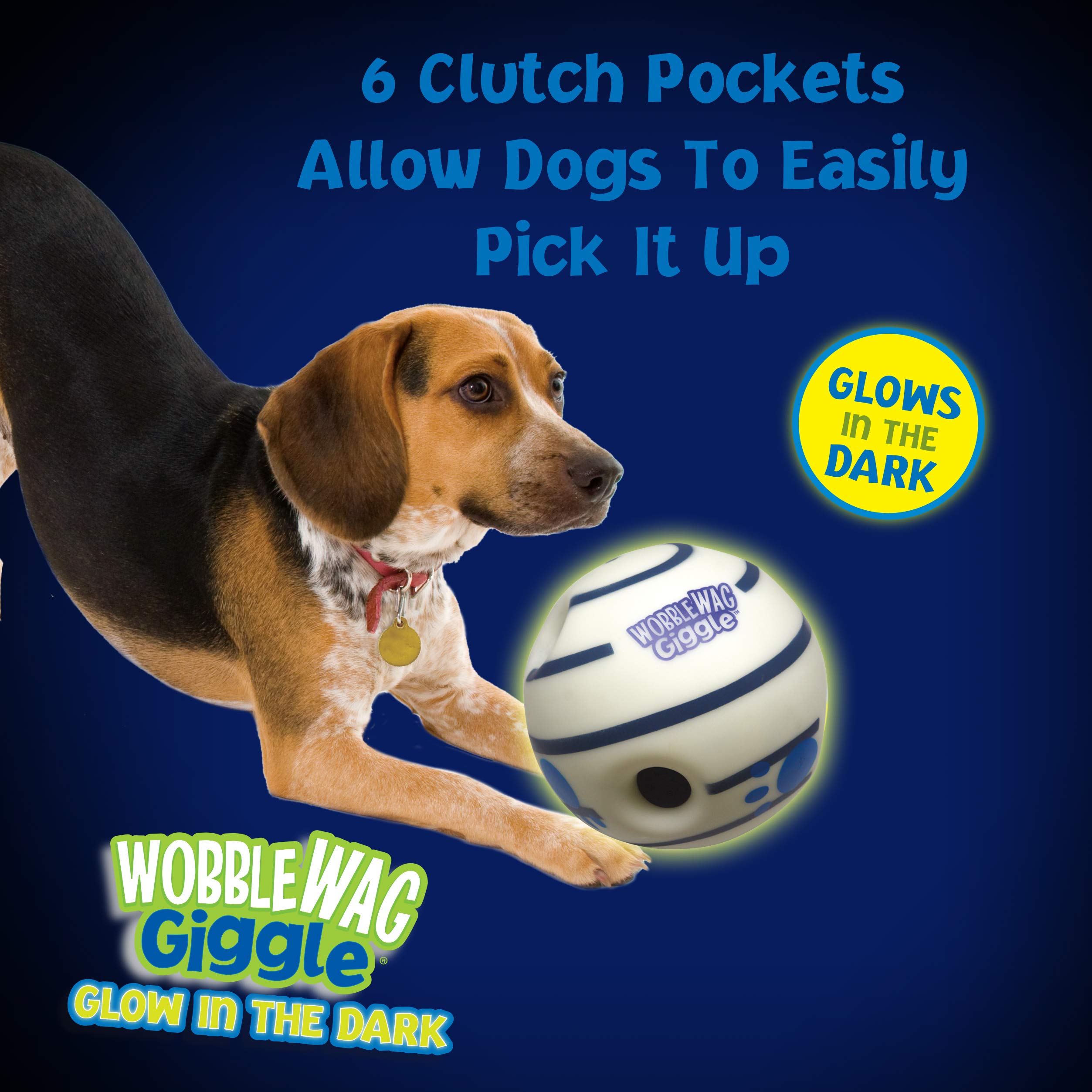 Wobble Wag Giggle Glow In The Dark, Interactive Dog Toy, Fun Giggle Sounds When Rolled Or Shaken, Pets Know Best, As Seen On Tv,