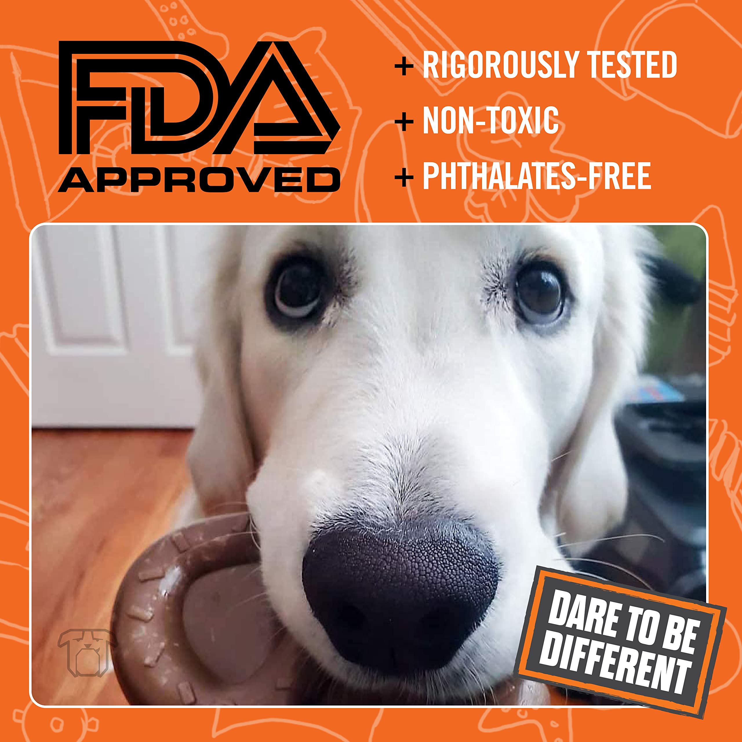 Bullymake Nylon Pretzel Chew Toy For Dogs | Durable Dog Toy For Aggressive Chewers | Made In Usa