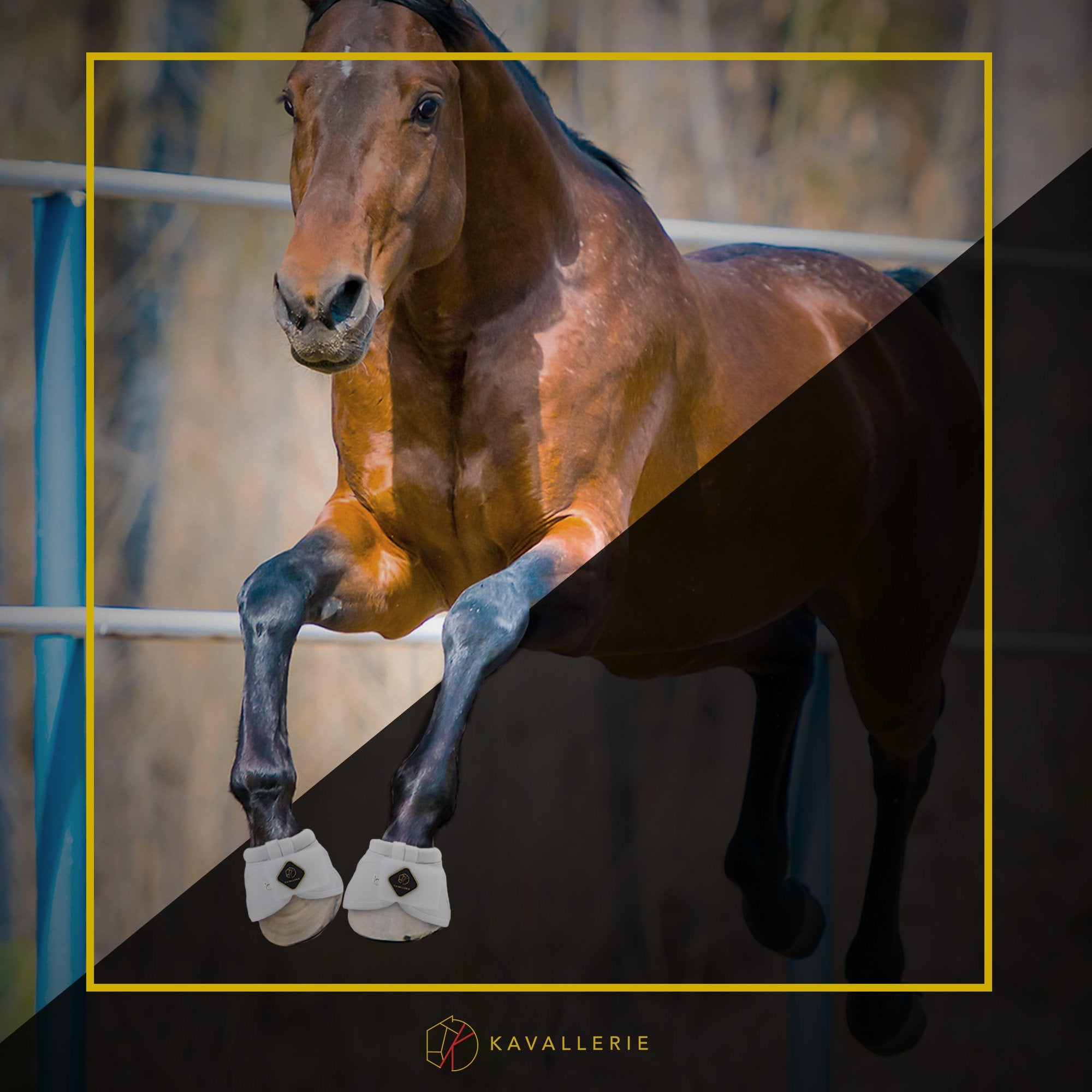 Kavallerie PRO-K Soft No Turn Bell Boots Ultimate Hoof Protection, with Anti-Spin Fastening System, Durable & Prevents Overreach