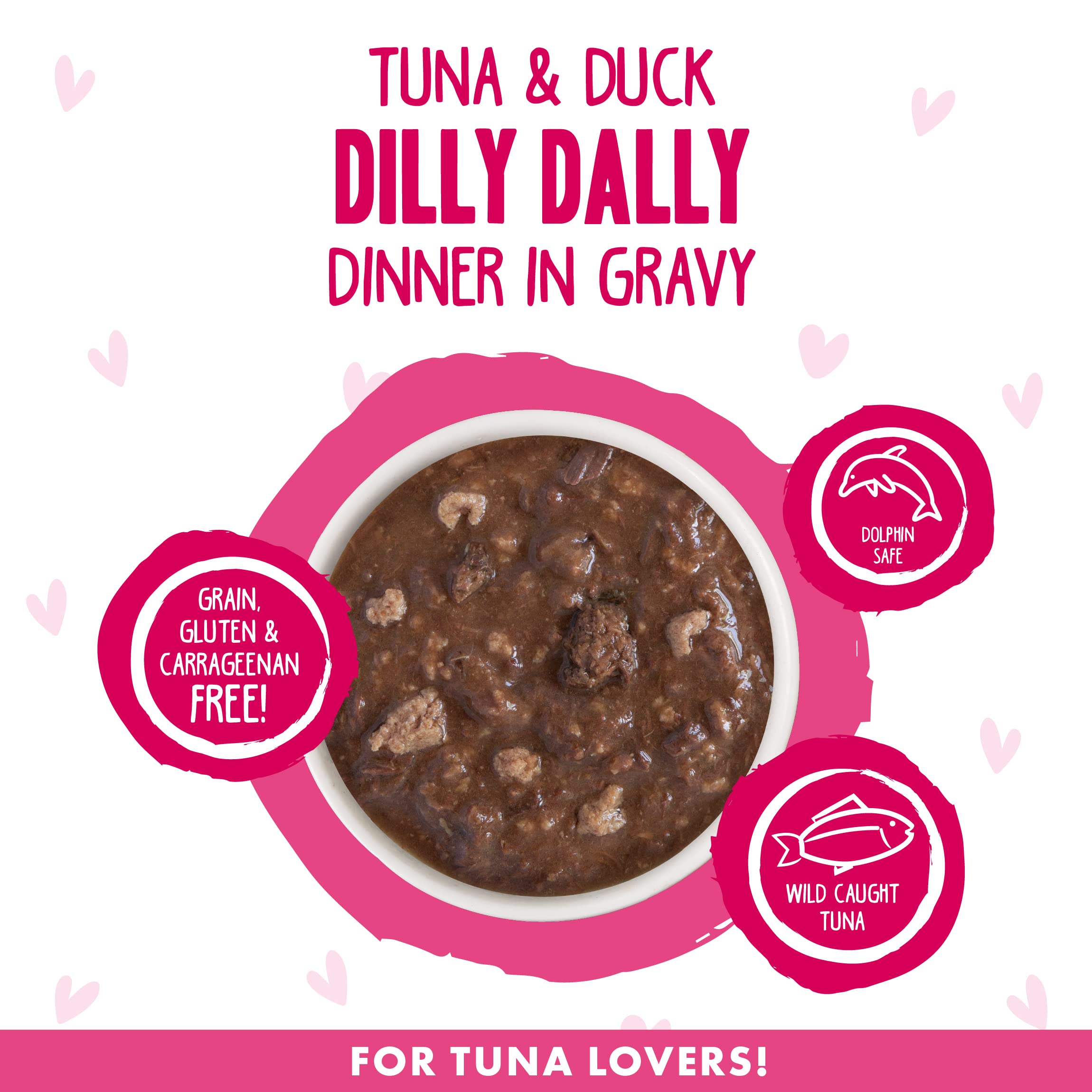 B.F.F. OMG - Best Feline Friend Oh My Gravy!, Tuna & Duck Dilly Dally with Tuna & Duck, 5.5oz Can (Pack of 8)