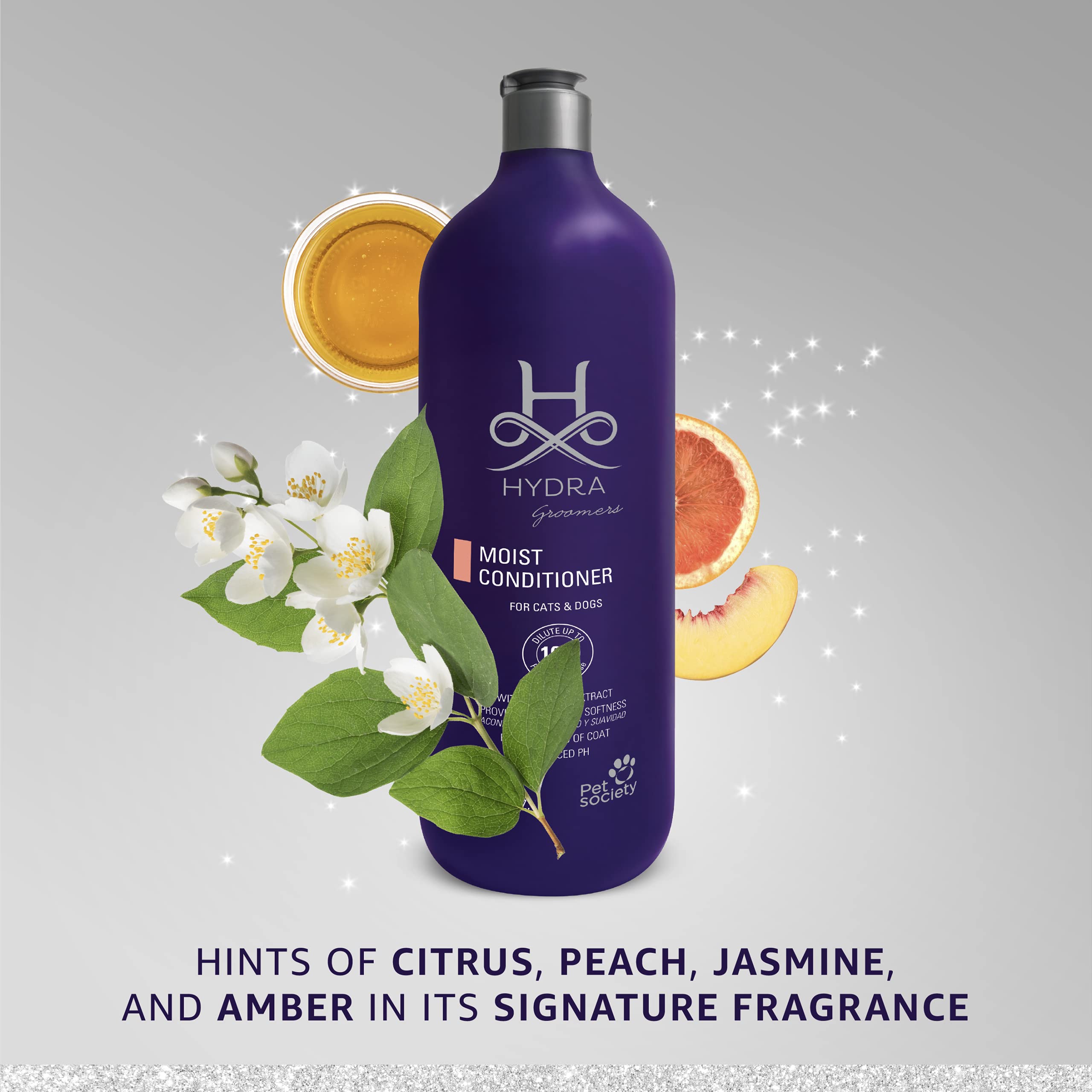 Hydra Professional Moisturizing Dog Conditioner, Oatmeal Hair Conditioner For Dogs And Cats, Suitable For All Breeds And Coat Types, Promotes Shine