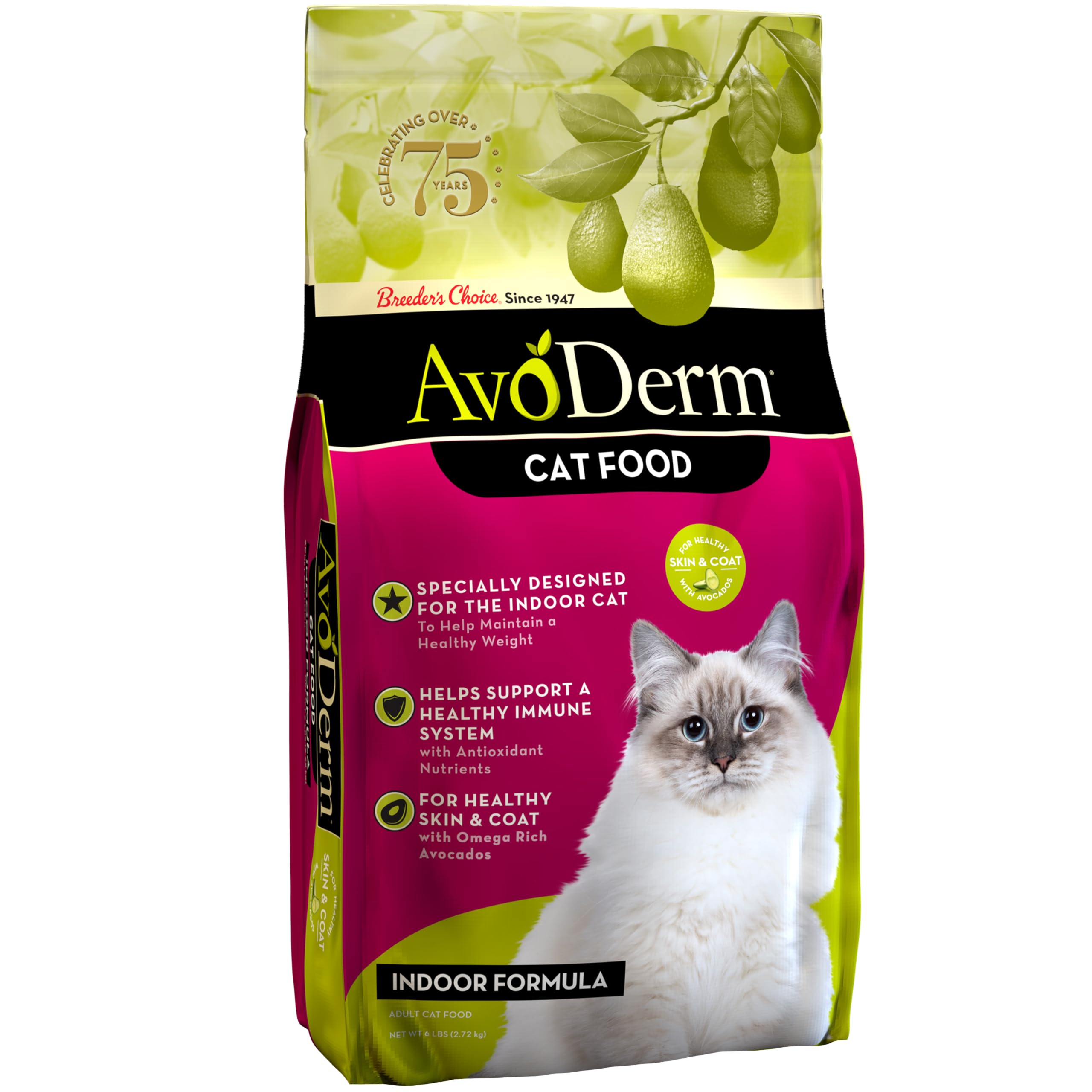AvoDerm Natural Indoor Formula Dry Cat Food 6lb
