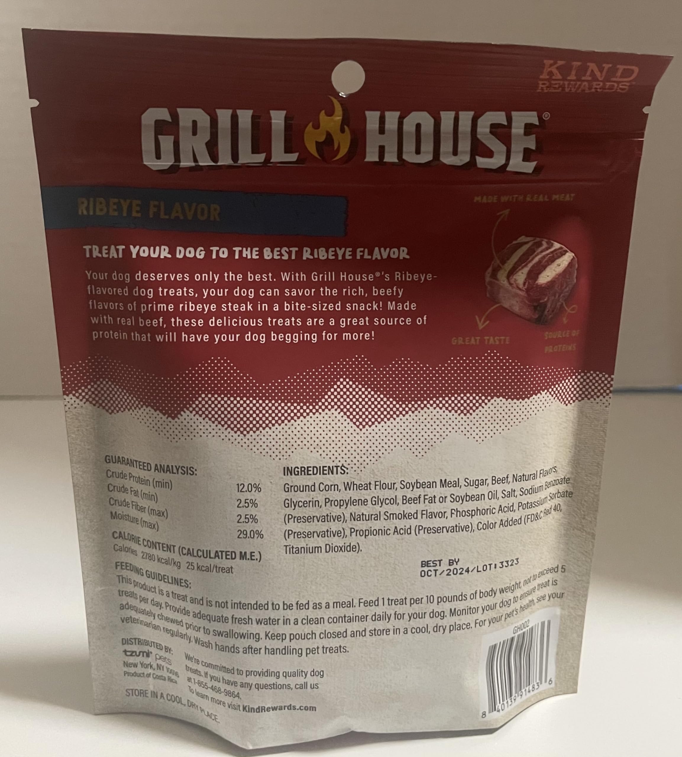 Grill House Kind Rewars Dog Treats (Ribeye Flavored)