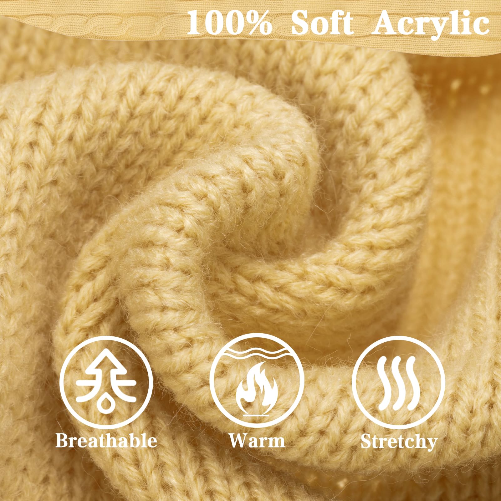 Pupteck Winter Dog Cat Sweater Coat - Soft Cold Weather Clothes Knitwear For Kitties & Small Dogs Indoor Outdoor Walking Warm, Knitted Classic For Doggies Kitties Girls Boys