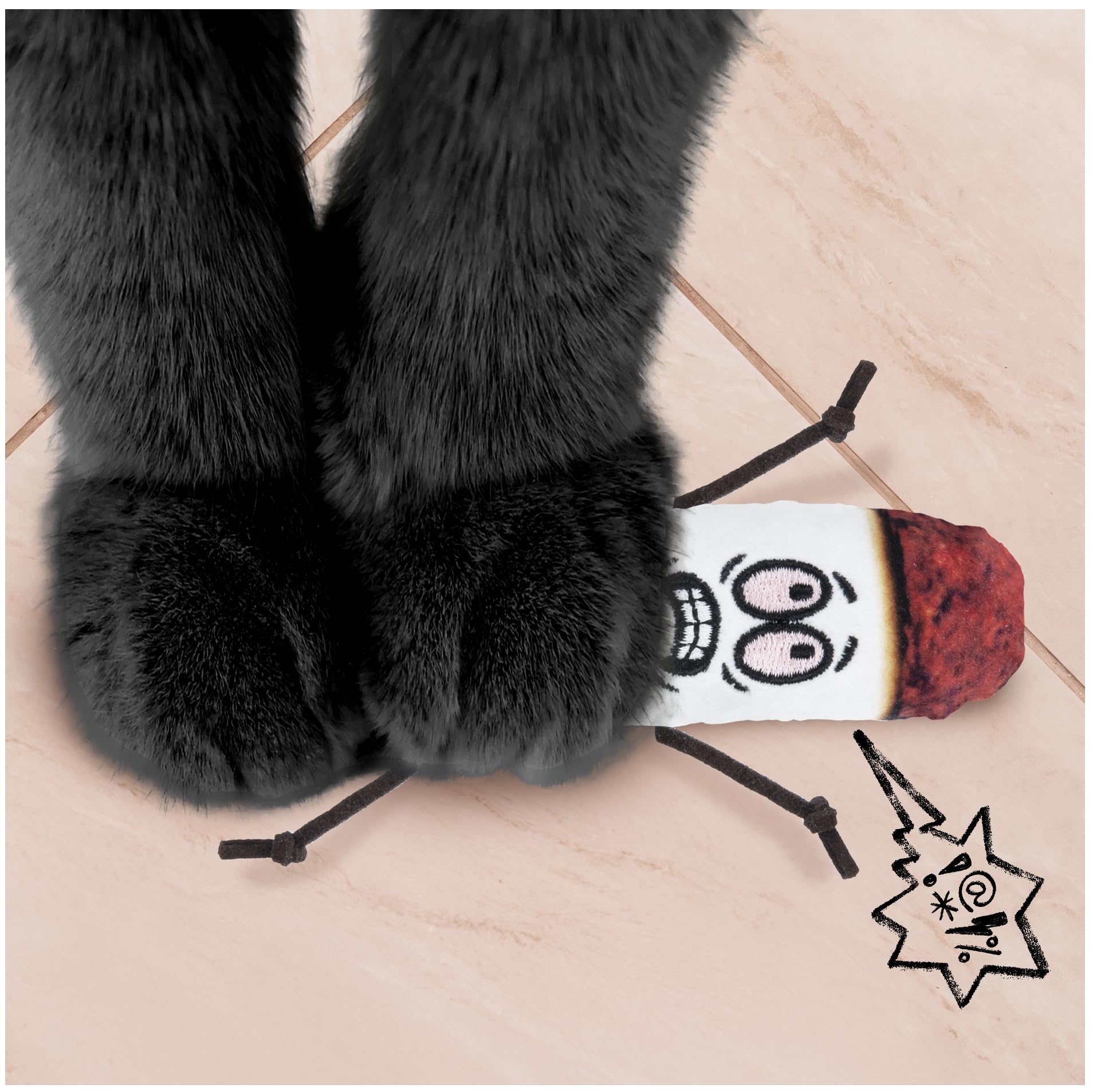 Lit Labs Kittie Doobs Adventure Toys - Funny Catnip Joints For Cats With Dried And Organic High Potency Catnip - Fear Theme