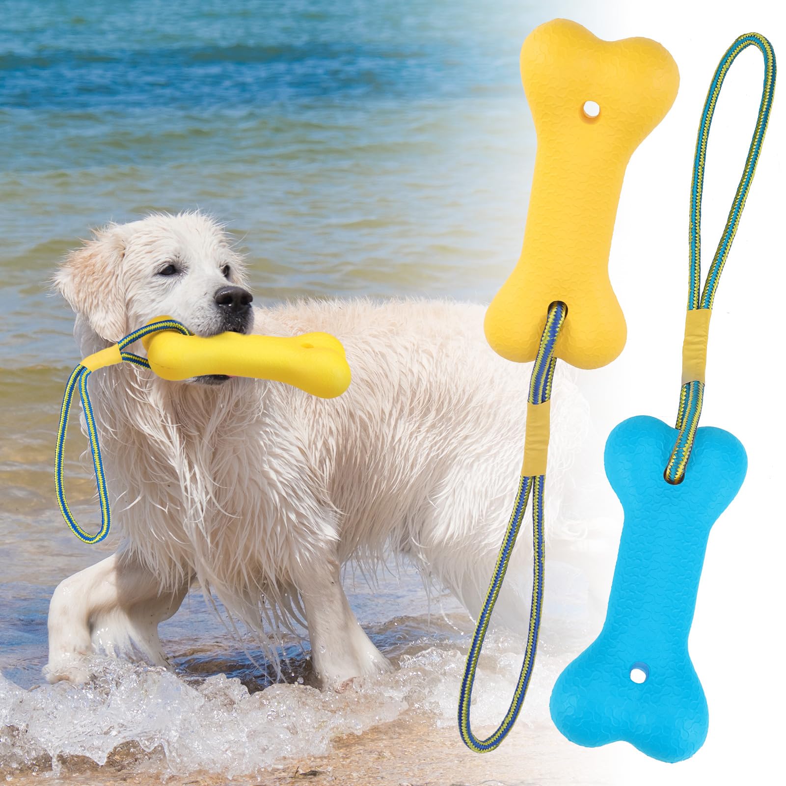 Bingpet Dog Pool Fetch Toys - Interactive Dog Pool Toys Made With Eva Foam - Summer Pet Water Floating Toys For Medium And Large