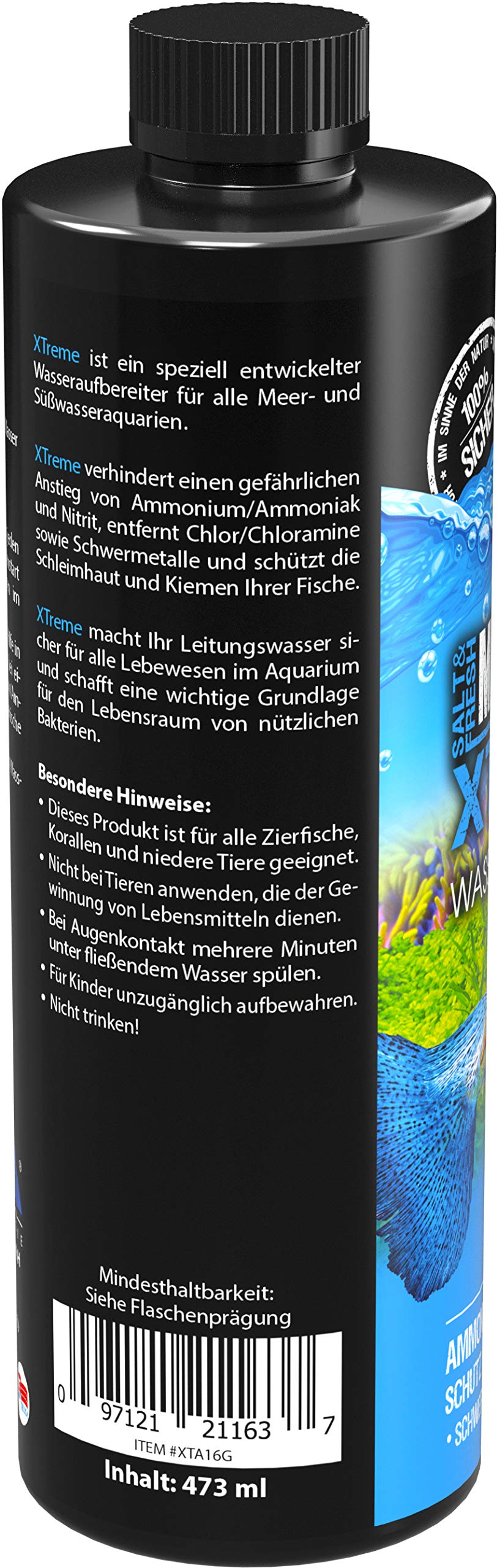 MICROBE-LIFT XTA16 Xtreme Water Conditioner Treatment for Aquariums and Fish Tanks, 16 Ounces