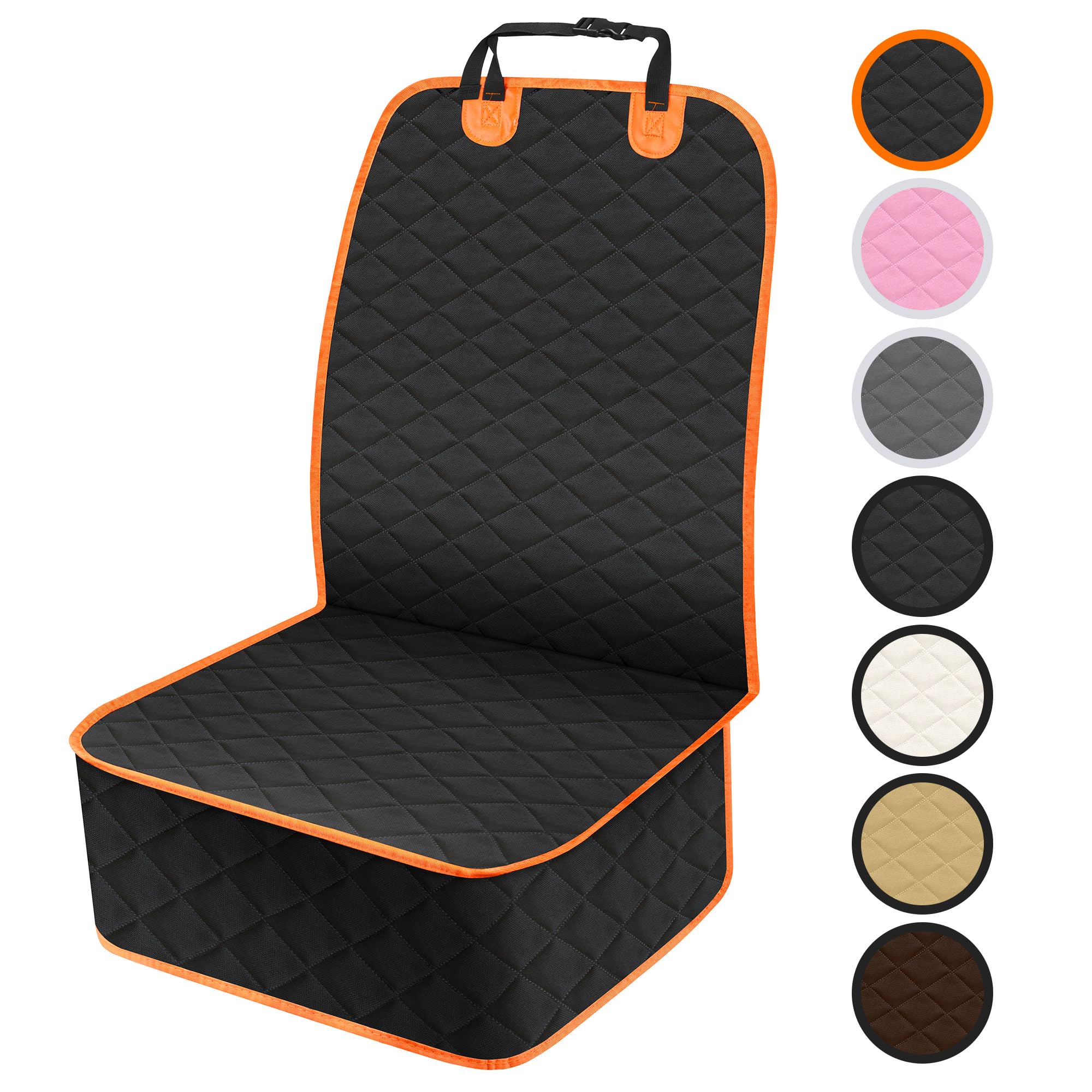 NECKORY Front Dog Seat Cover, Waterproof Car Seat Covers for Dogs Nonslip Scratch-Proof Dog Seat Cover Front Seat Cover for SUV,