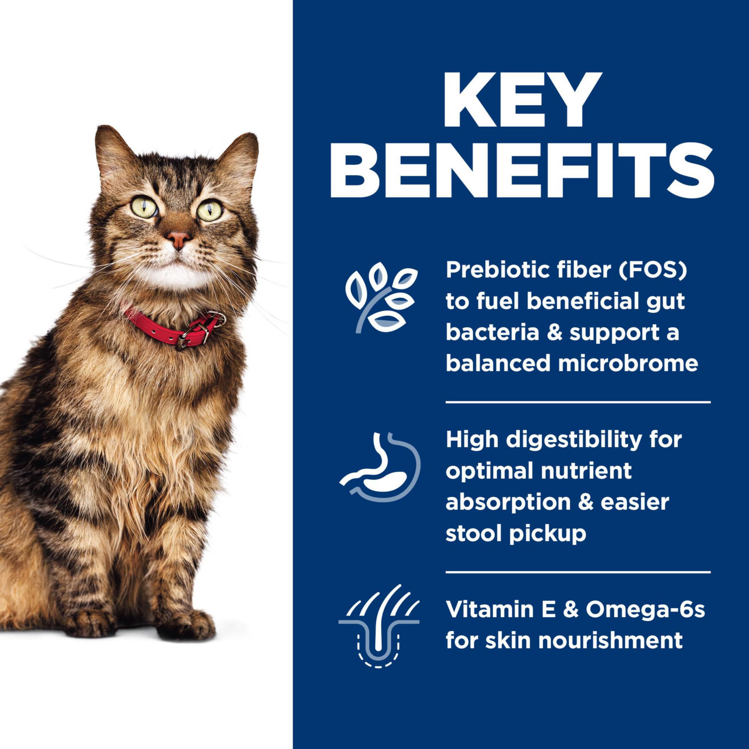Hills Science Diet Sensitive Stomach & Skin, Adult 1-6, Stomach & Skin Sensitivity Support, Dry Cat Food, Chicken & Rice, 15.5