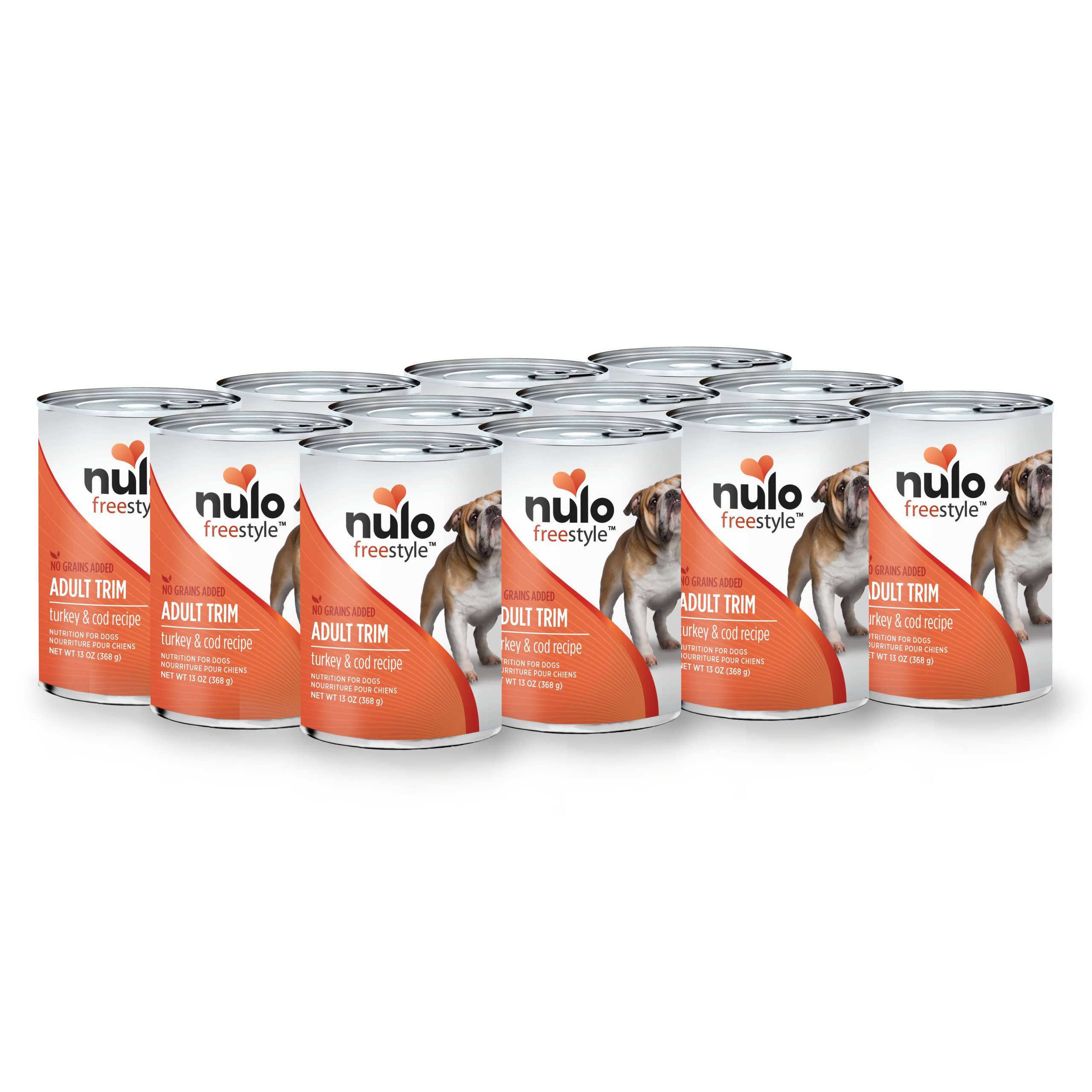 Nulo Freestyle All Breed Adult Wet Canned Dog Food, Premium All Natural Grain-Free, High Animal-Based Protein 13 Ounce (Pack of 