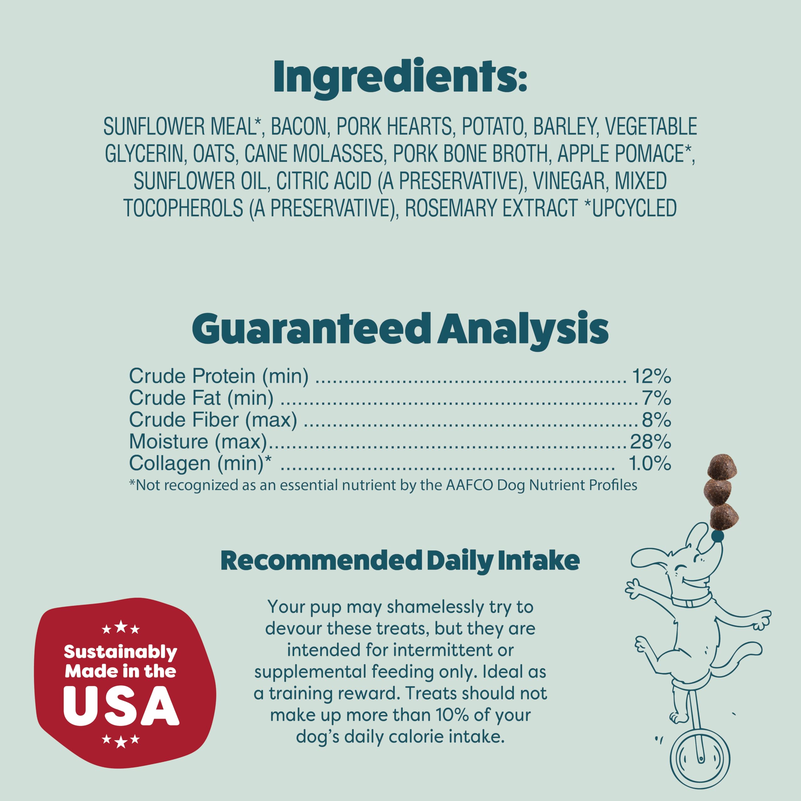 Shameless Pets Dog Training Treats, Bacon Bone Broth Bits - Natural & Healthy Puppy Dog Treats - Soft Training Treats for Dogs w