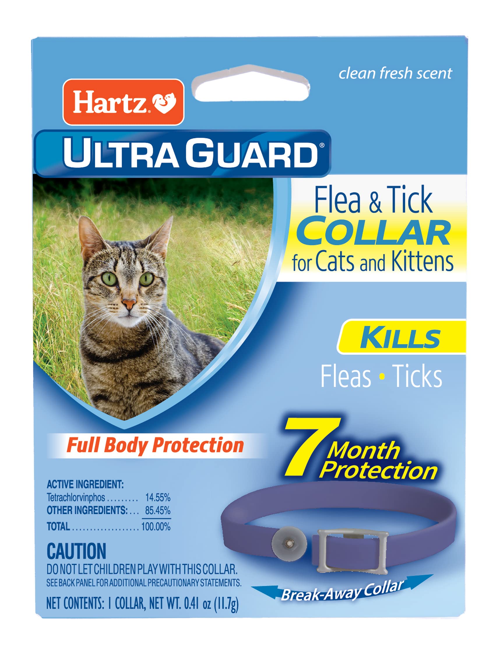Hartz Ultraguard Purple Flea & Tick Collar For Cats And Kittens - 7 Month Protection