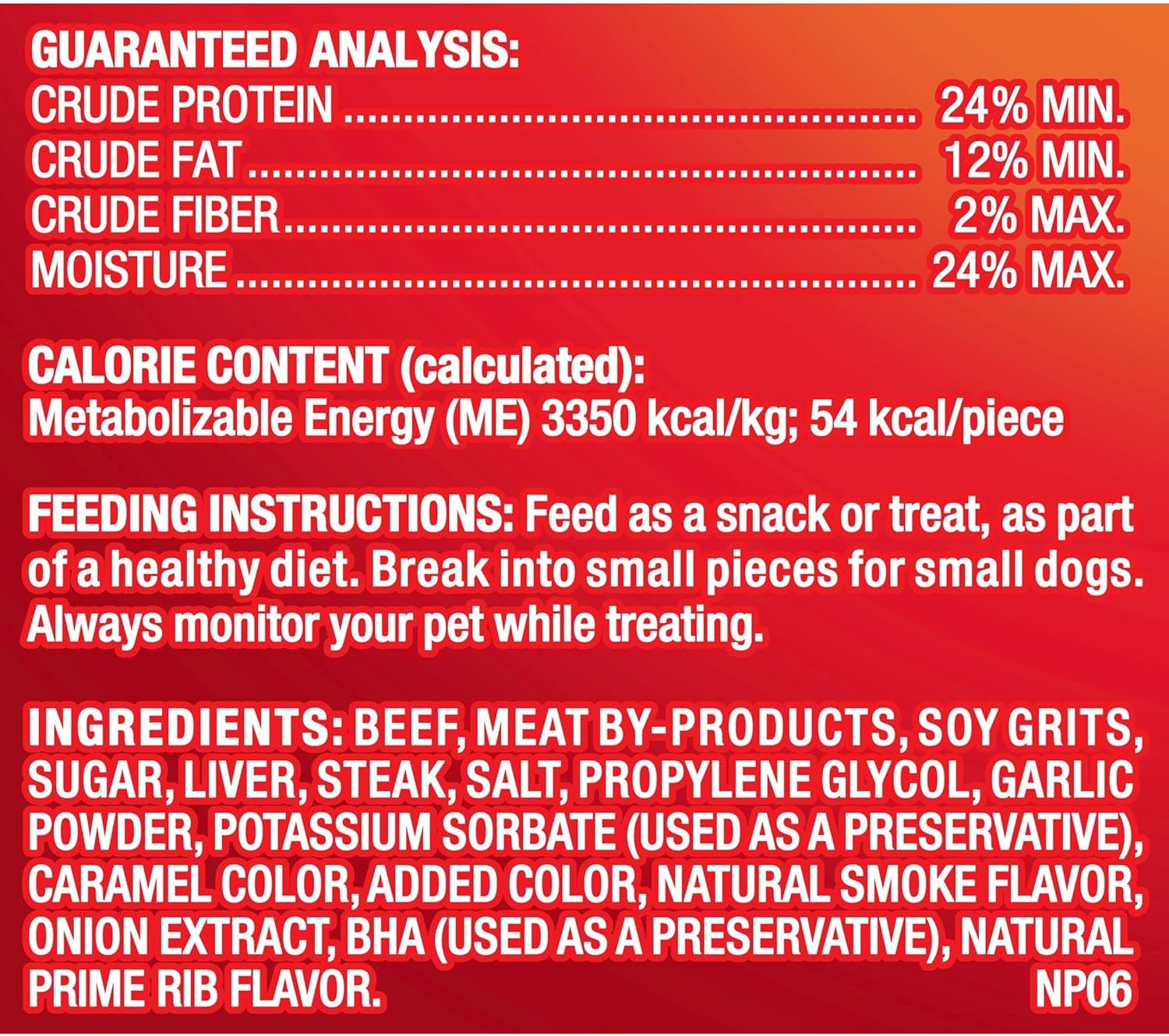 Pup-Peroni Prime Rib Flavor Dog Treats, Made with Real Steak, 22.5 Ounce Bag