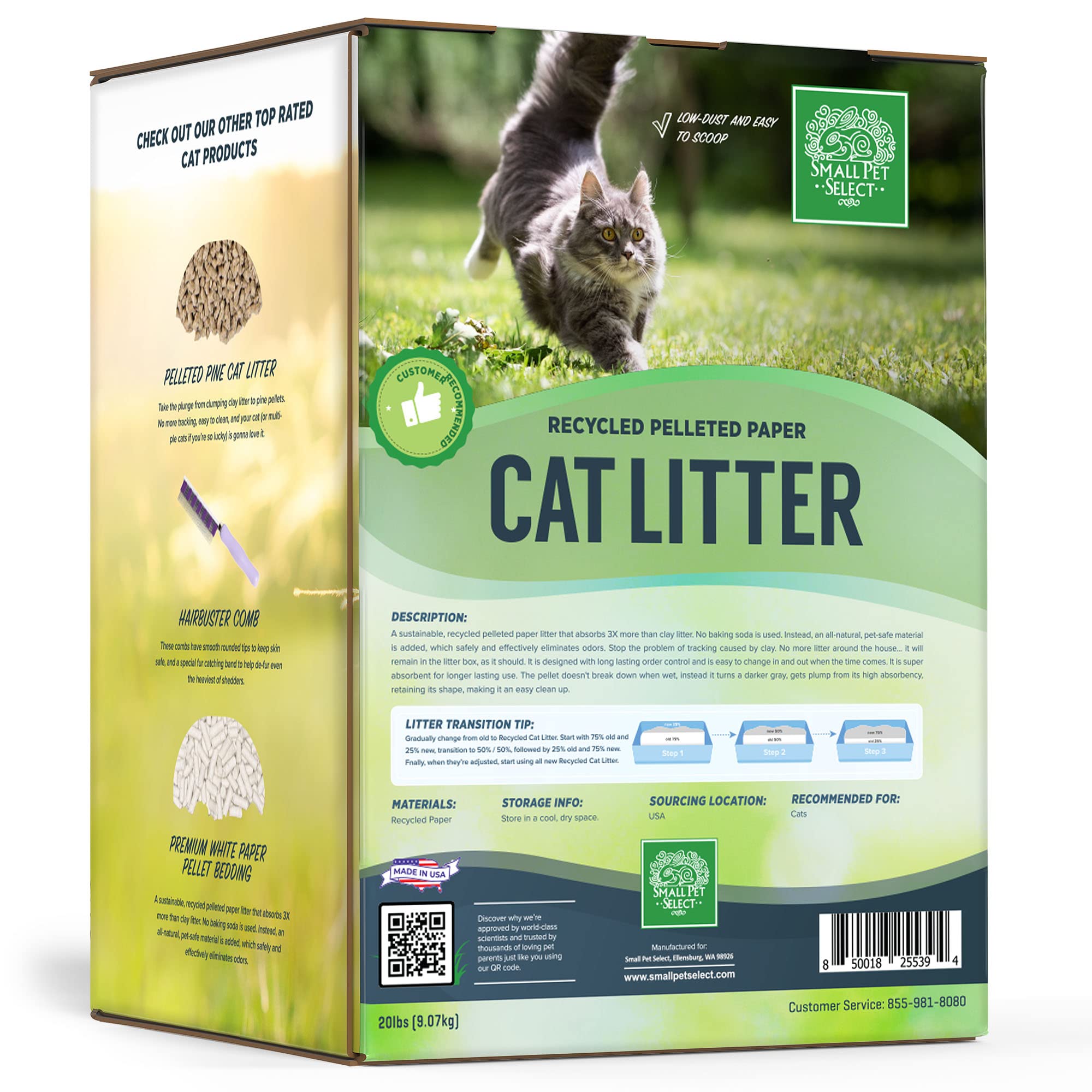Small Pet Select-Recycled Pelleted Paper Cat Litter, 20Lb