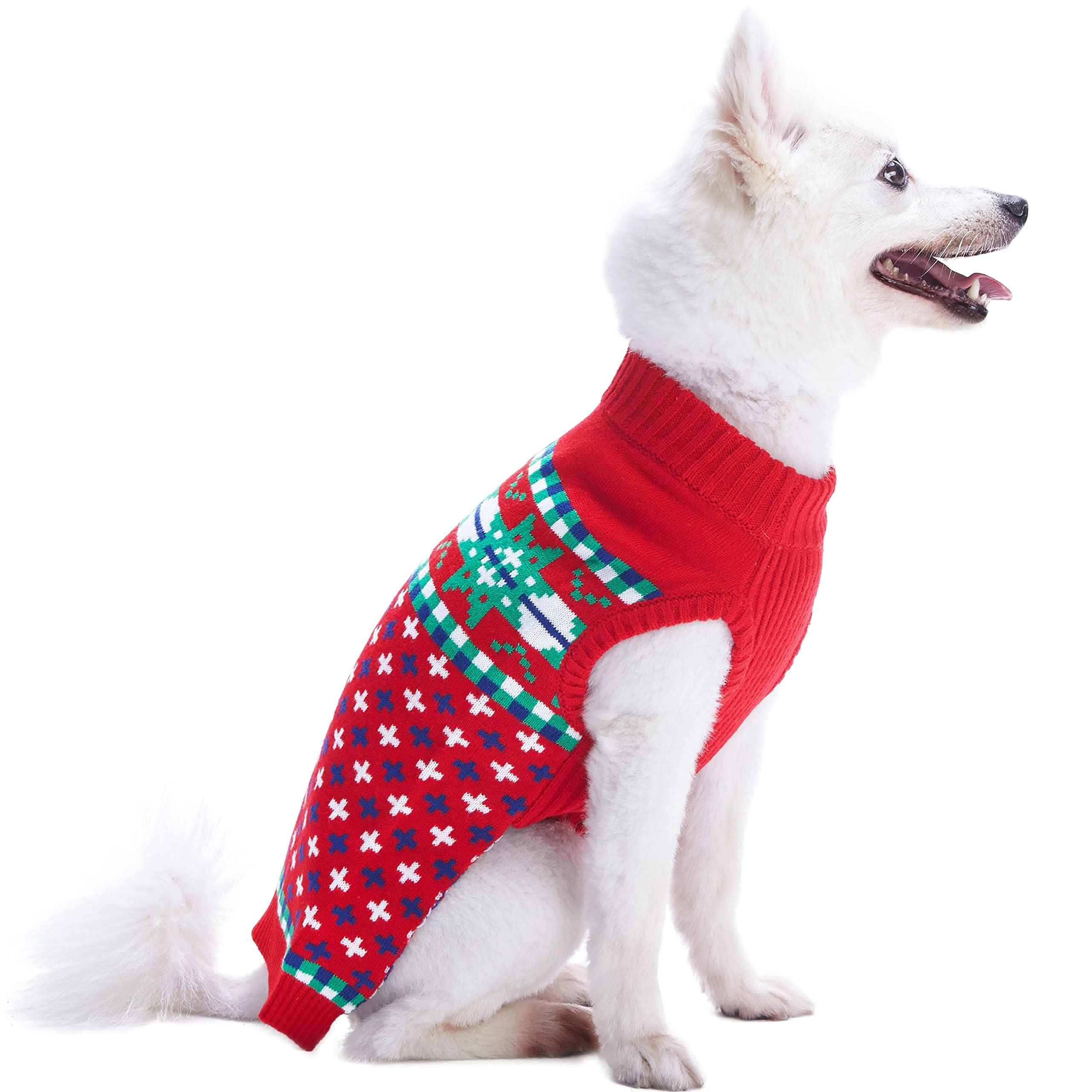 Blueberry Pet For Love Of Holiday - Christmas Designer Dog Sweater, Back Length 10', Pack Of 1 Clothes For Dogs