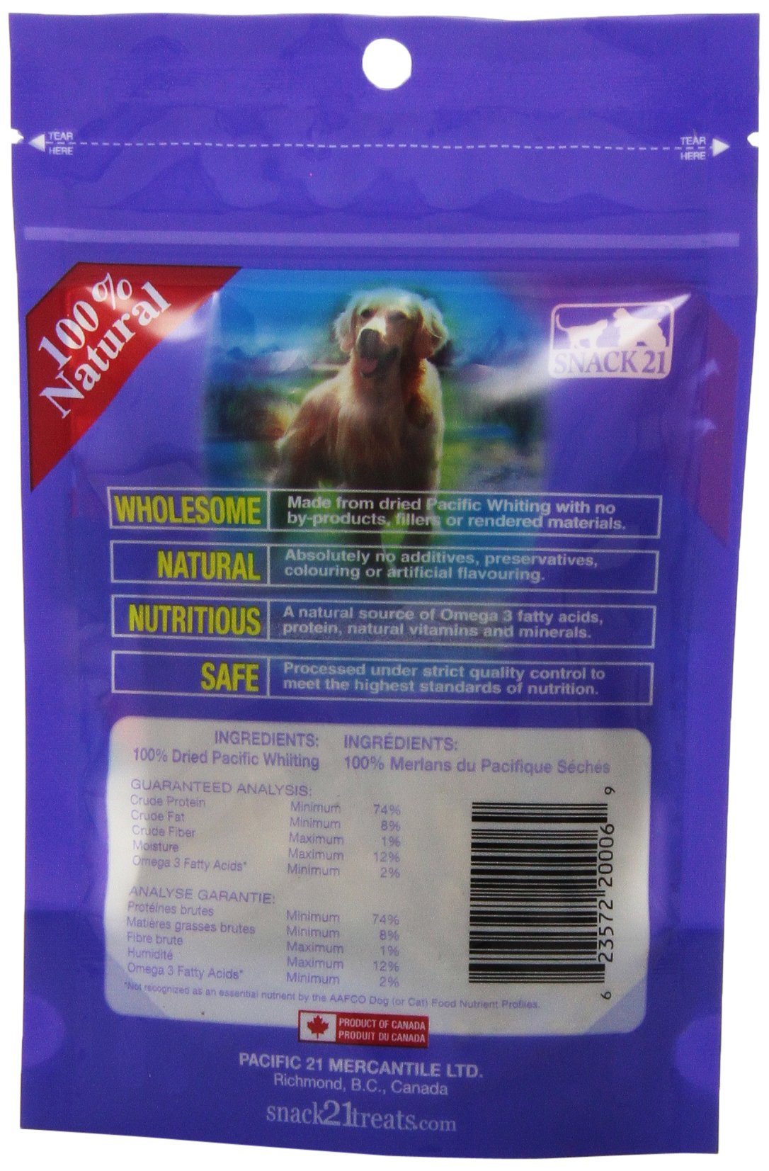 Snack 21 Pacific Whiting Snack For Dogs