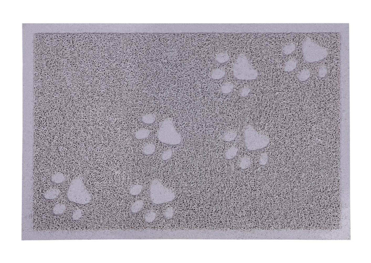 Darkyazi Cat Litter Box Mat For Floor Litter Trapping Mat Non-Slip Backing, Scatter Control, Easy Clean, Water Resistant, Soft On Paws (23.5' X 15.75',Gray Sand)