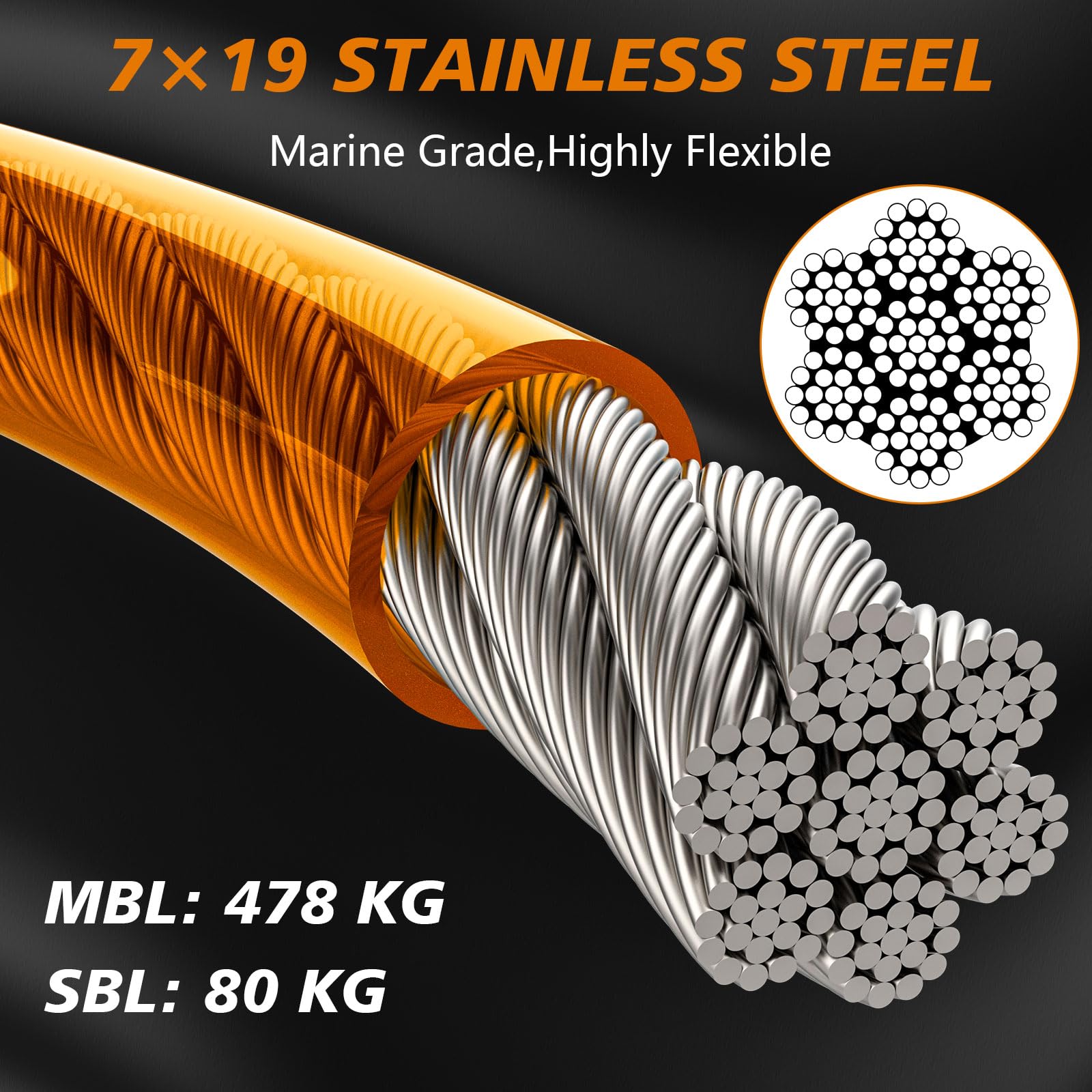 Xiaz 10Ft Dog Tie Out Cable, Dog Leads For Yard 8/10/15/20/30/50 Feet, Heavy Duty Pet Runner Tether Chain Outside For Small Medi