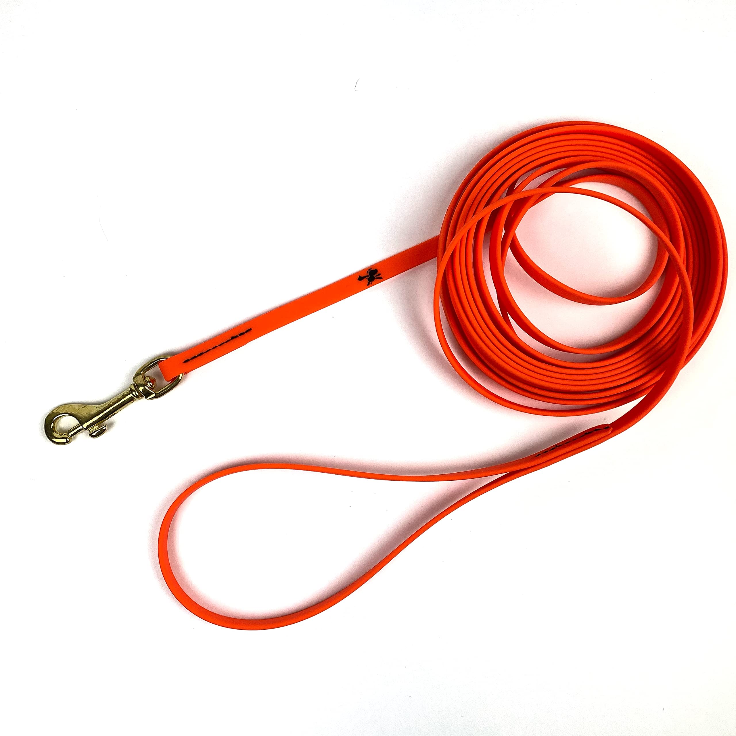 Jim Hodges Dog Training Gummy K9 Biothane Long Line Leash For Dogs, 10,15,20 And 32.5 Feet, Walking Tracking Training Service - Washable Waterproof Lead For Working K9 Groups, Dog And Puppy Owners