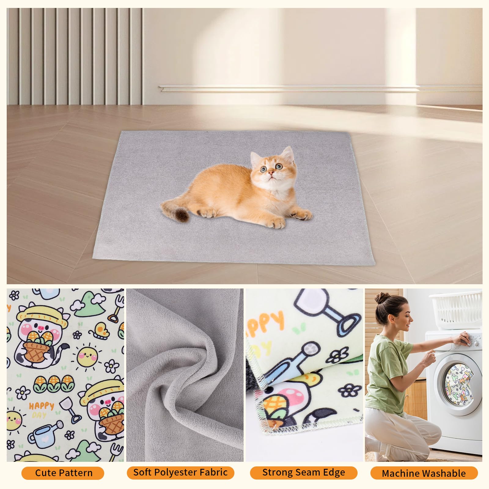 Xuyedoglsh Cat Wrap For Grooming,Cat Wrap For Cutting Nails,Self-Adherent Soft Cat Blanket,Restrain The Cat To Keep Calm,Anti-Bi