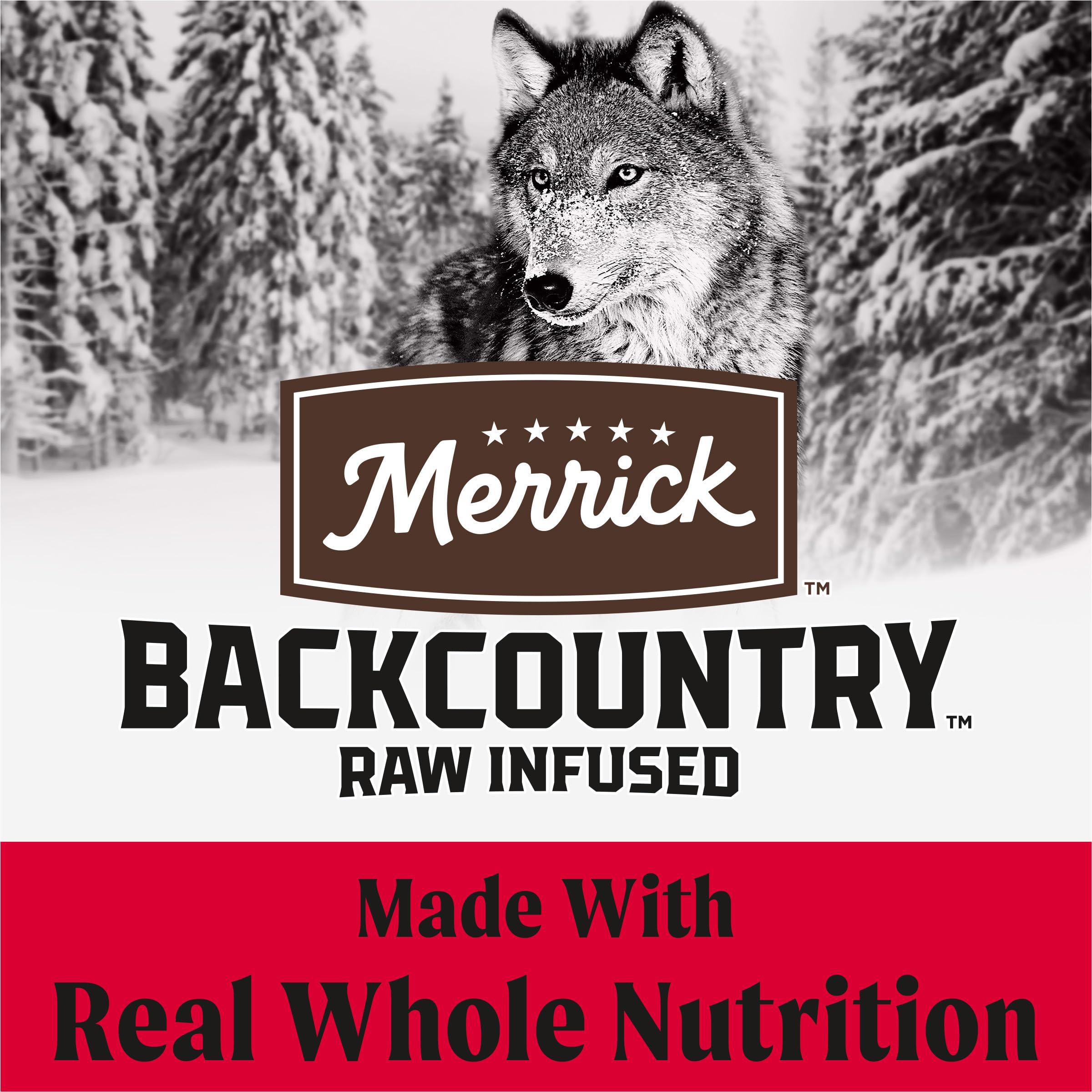 Merrick Backcountry Healthy Grains Kibble With Freeze Dried Raw Pieces, Great Plains Red Meat Recipe Dog Food - 20.0 Lb. Bag