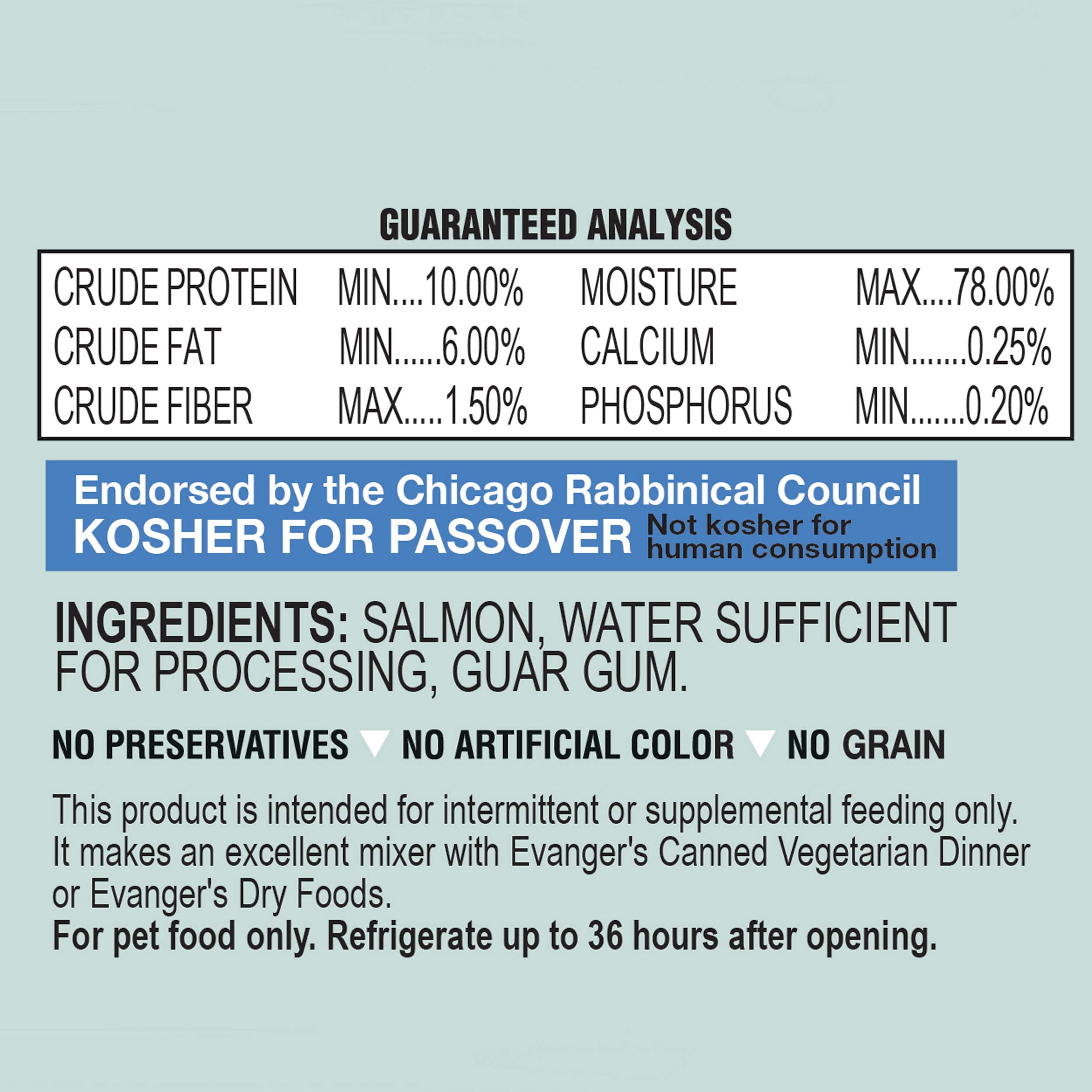 Evangers Dog & Cat Food Grain Free Salmon for Dogs & Cats - 24, 6 oz Cans