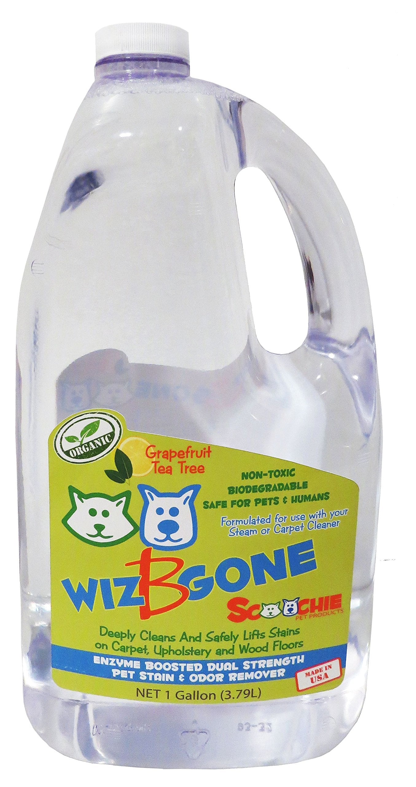 Pet Stain Odor Eliminator Dual Strength Professional 1LB Gallon- Enzyme Boosted Pet Odor & Stain Remover for Dog and Cats Urine 