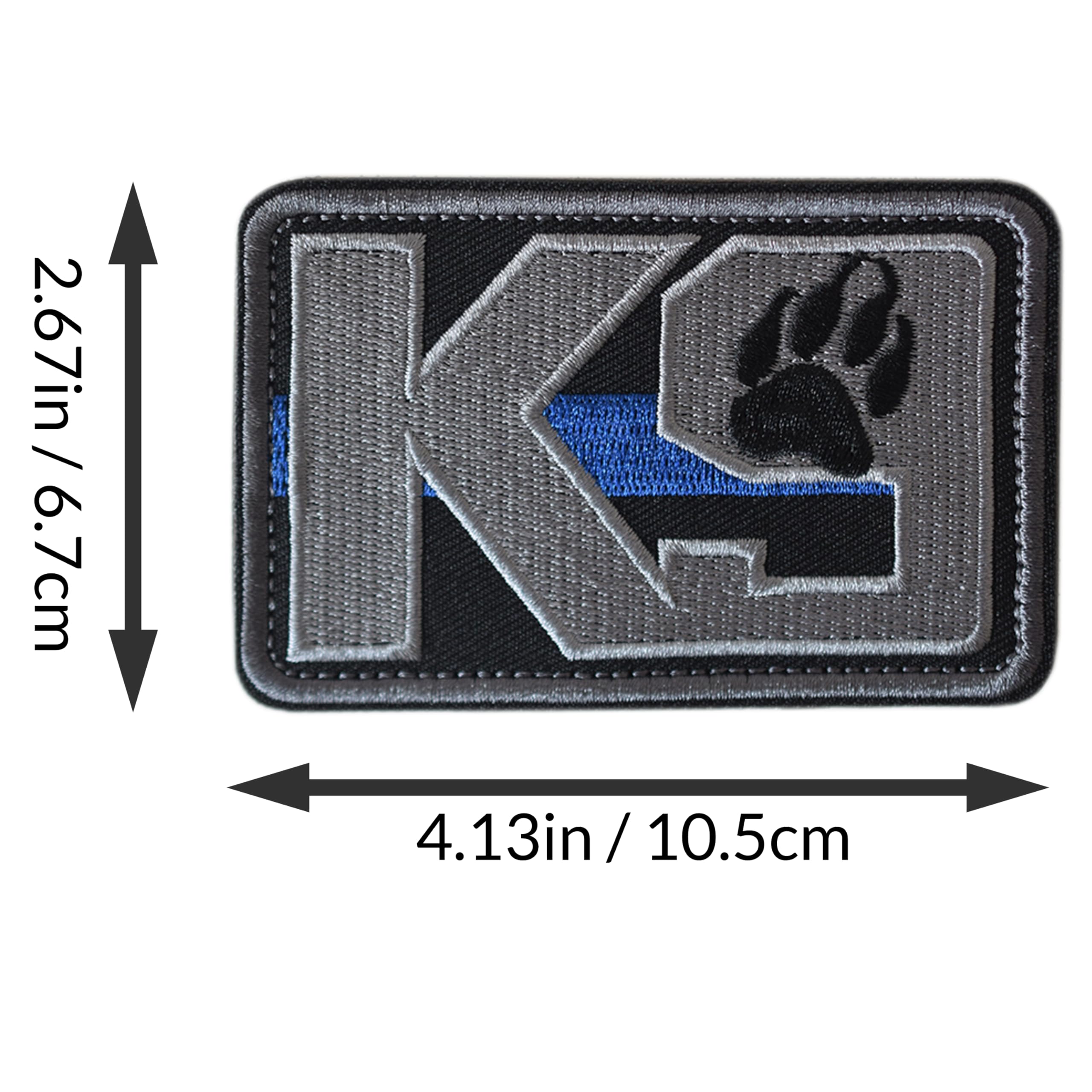 J.Carp 2 Pieces K9 Dog Patches Full Embroidered Badge Patch For Dogs Harness Vest Clothes