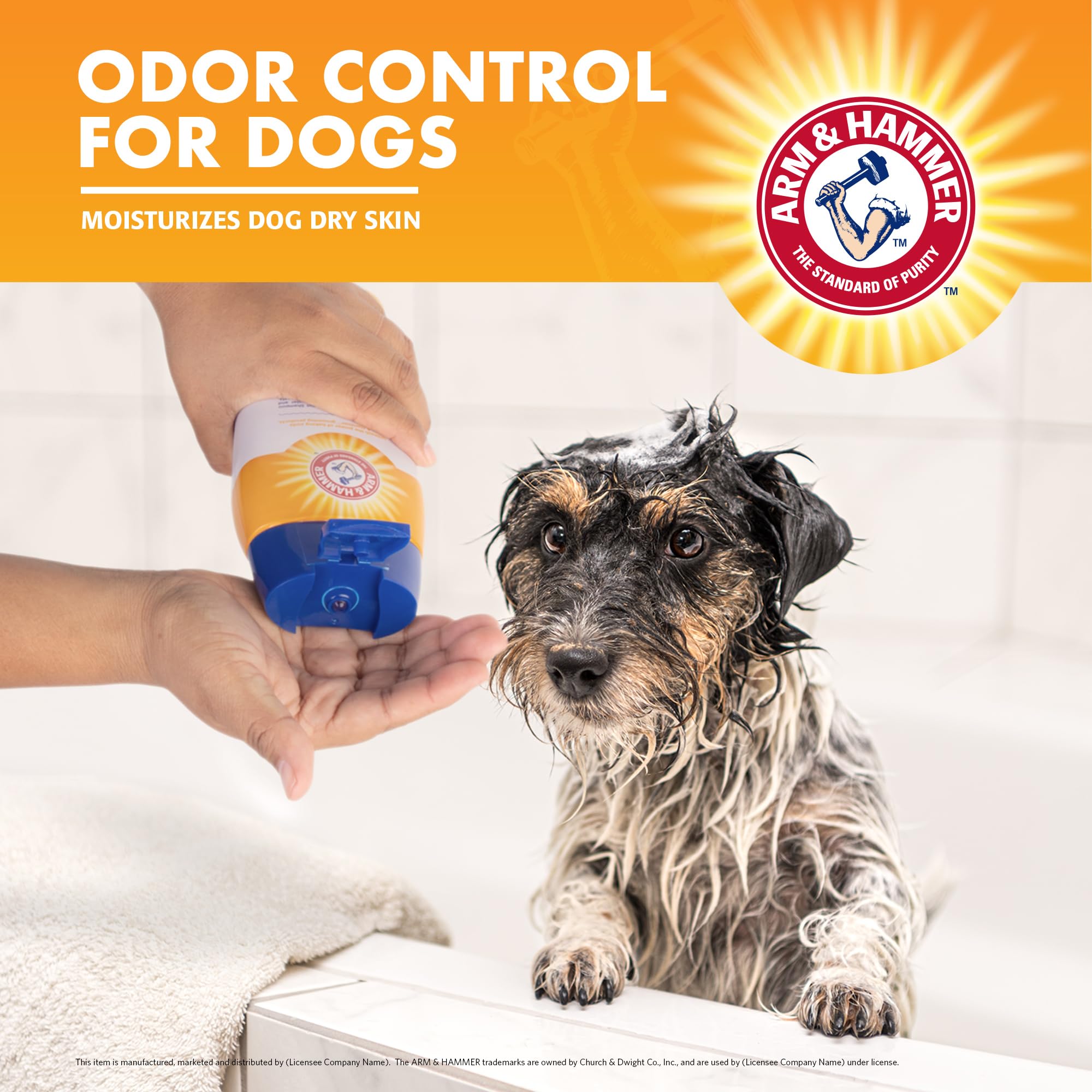 Arm & Hammer for Pets Super Deodorizing Shampoo for Dogs | Best Odor Eliminating Dog Shampoo | Great for All Dogs & Puppies, Fre