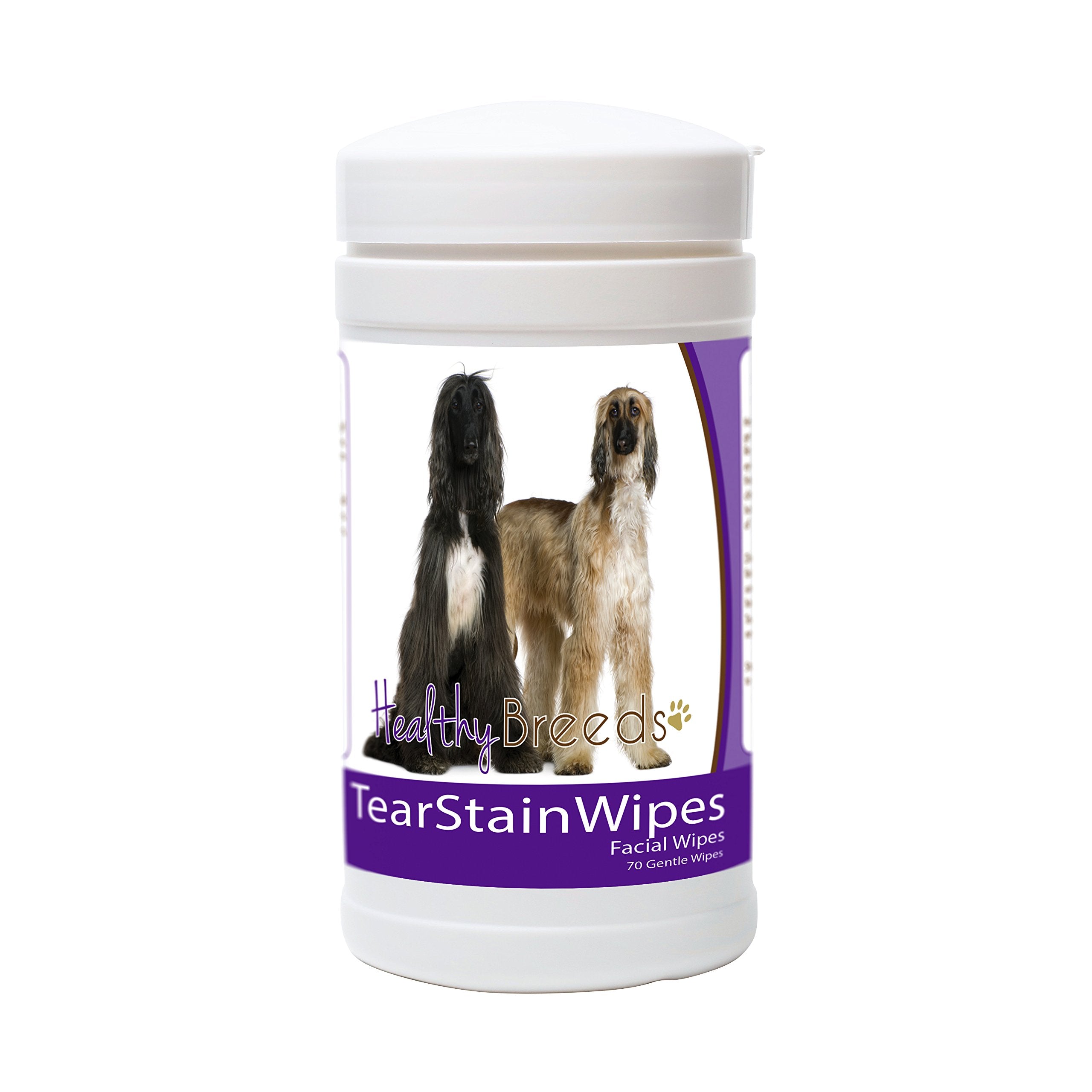 Healthy Breeds Afghan Hound Tear Stain Wipes 70 Count