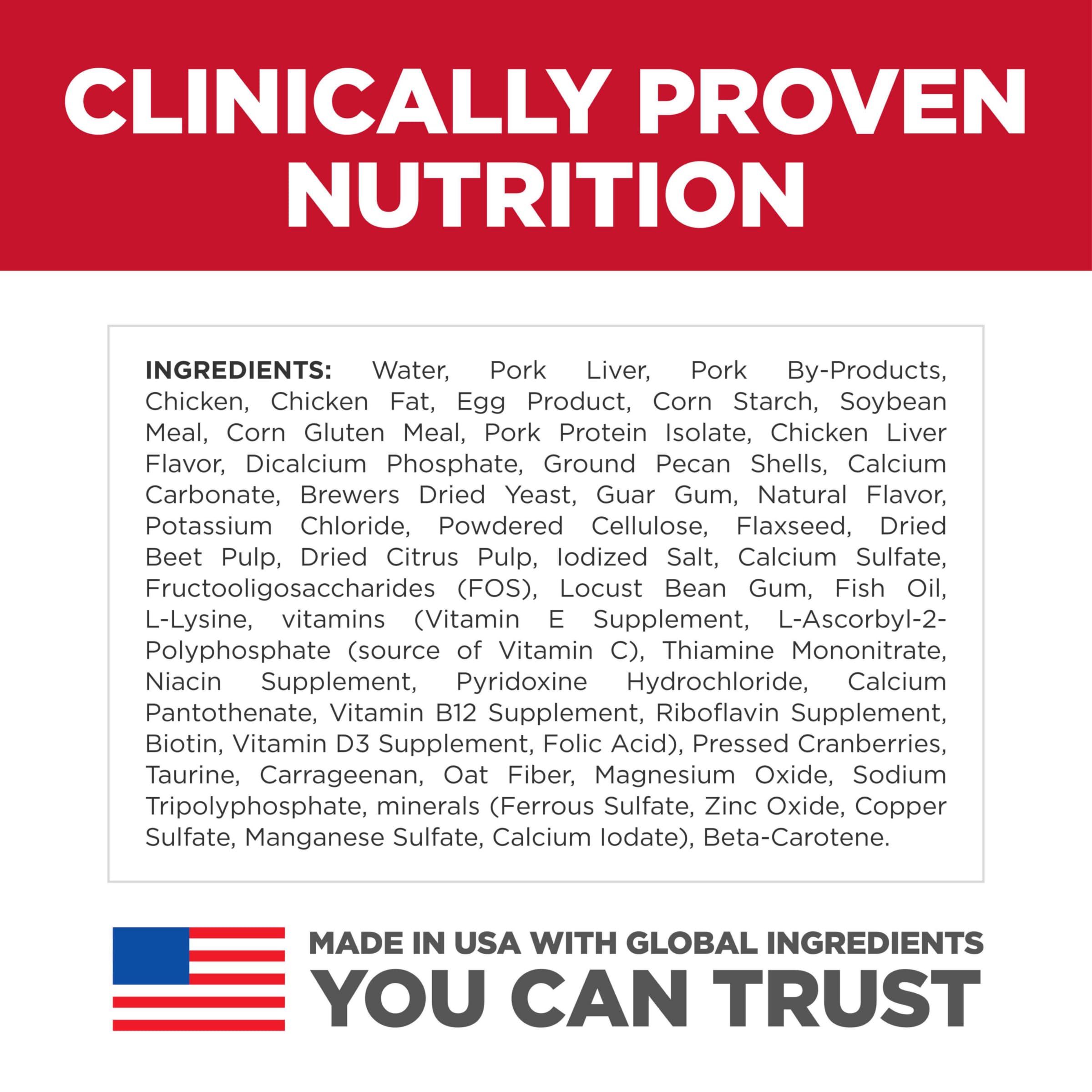 Hills Science Diet Kitten, Kitten Premium Nutrition, Wet Cat Food, Liver & Chicken Minced, 5.5 oz Can, Case of 24